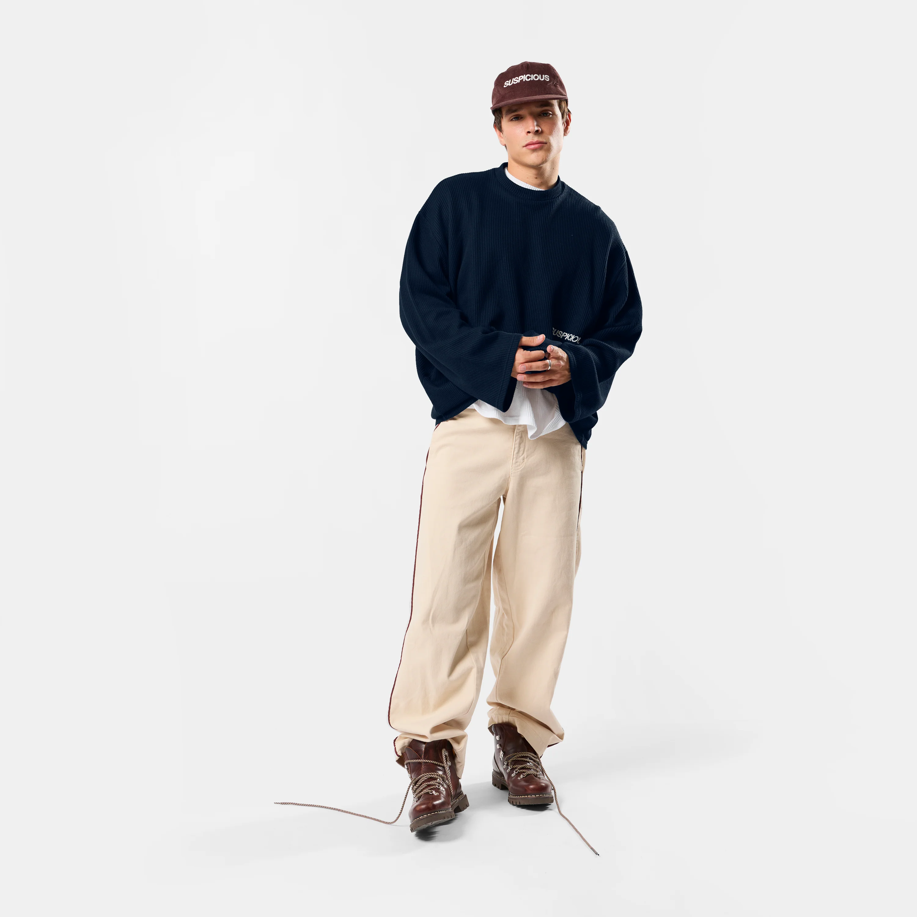 Basics / Essentials Waffle Longsleeve - Nightfall - Image 7