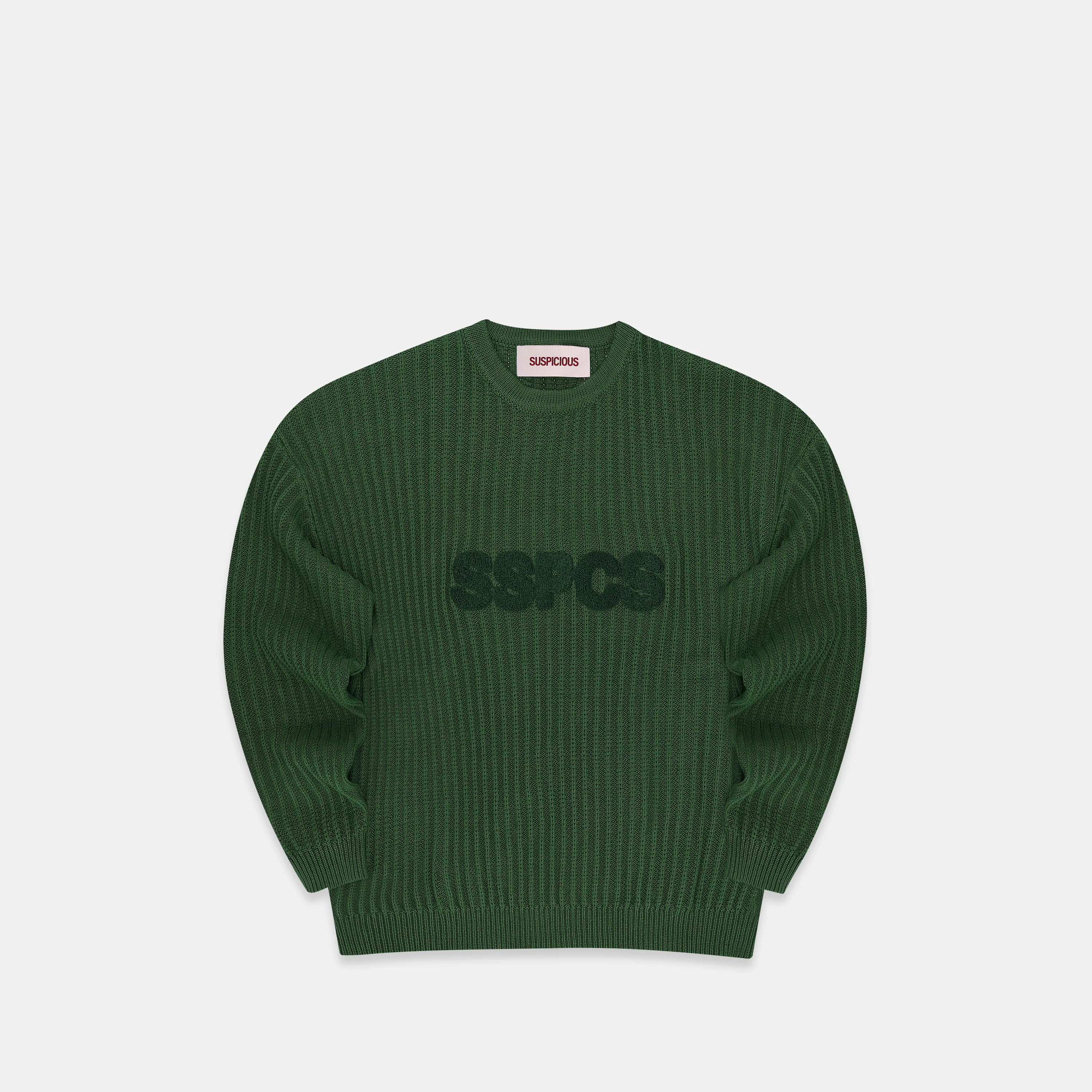 Buongiorno / SSPCS Chenille Knitted Sweat - Forest Green
