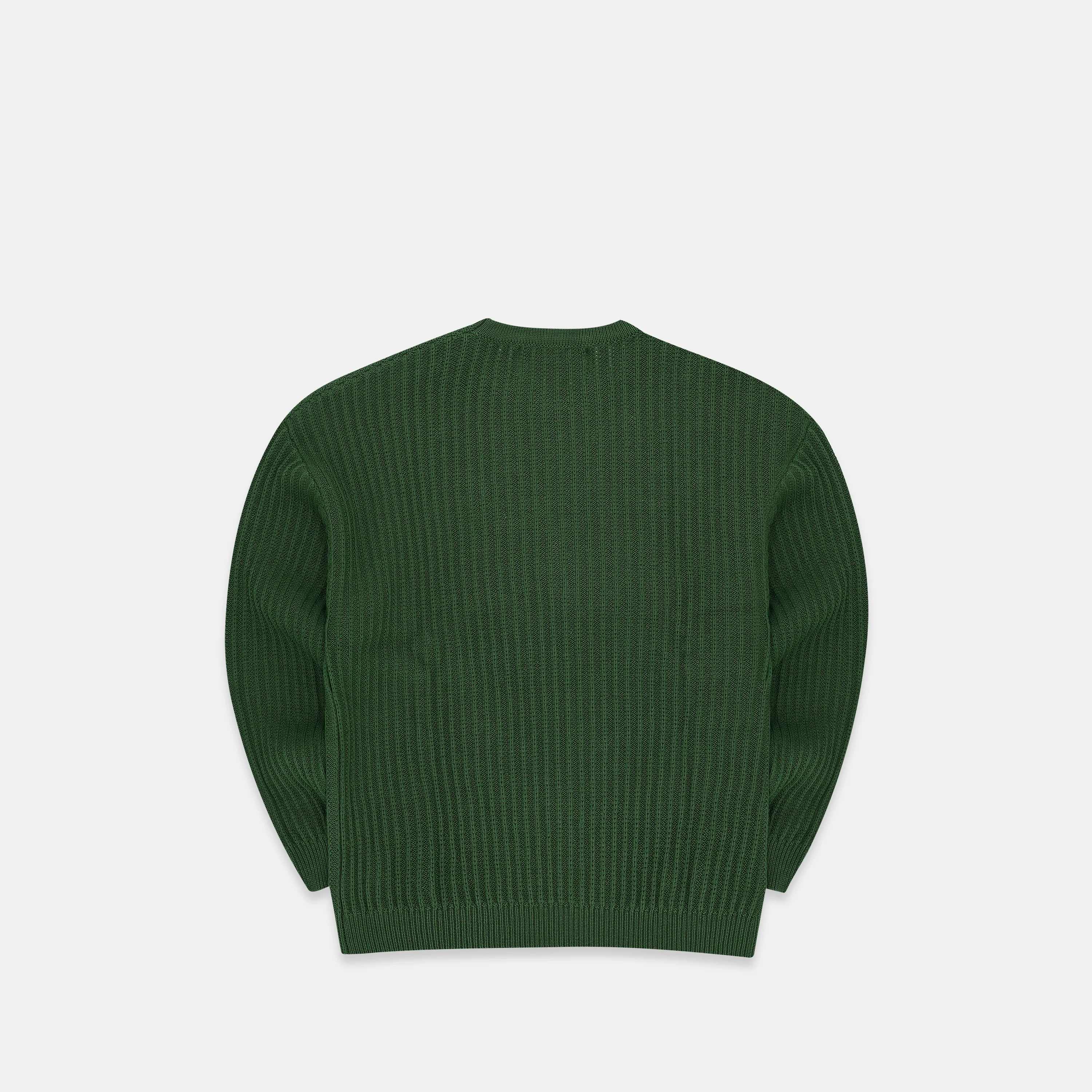 Buongiorno / SSPCS Chenille Knitted Sweat - Forest Green - Image 4