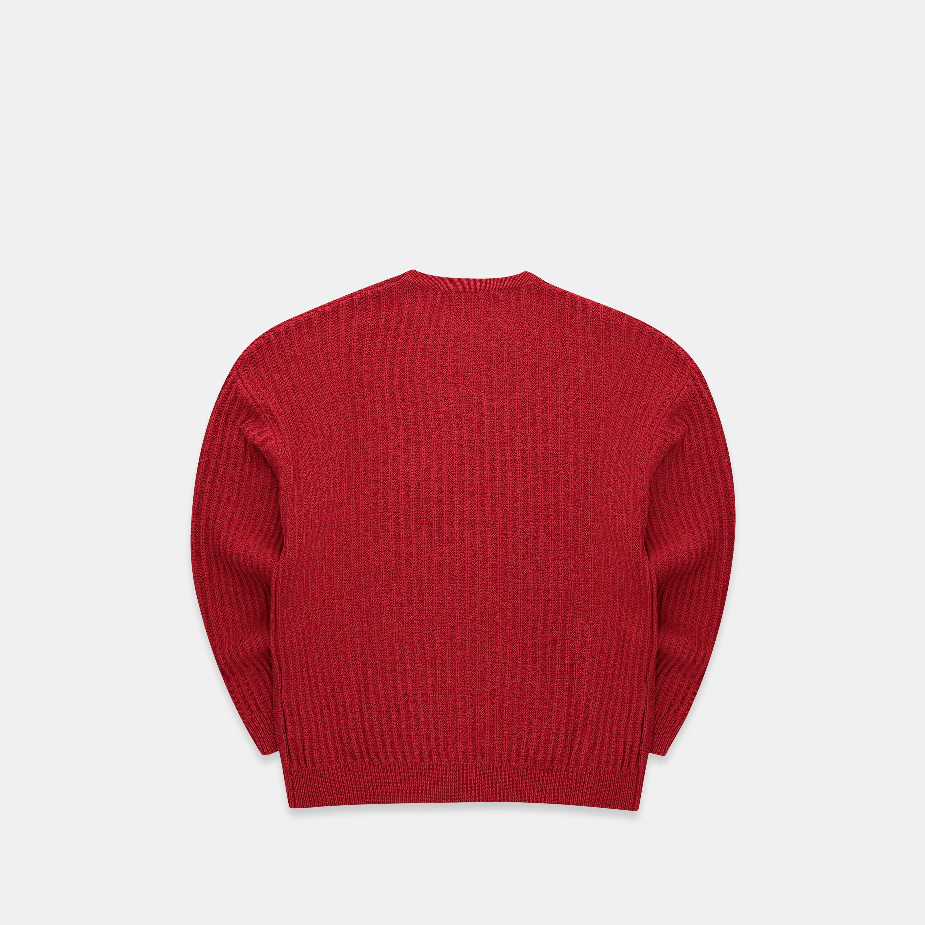 Buongiorno / SSPCS Chenille Knitted Sweat - Ruby - Image 4