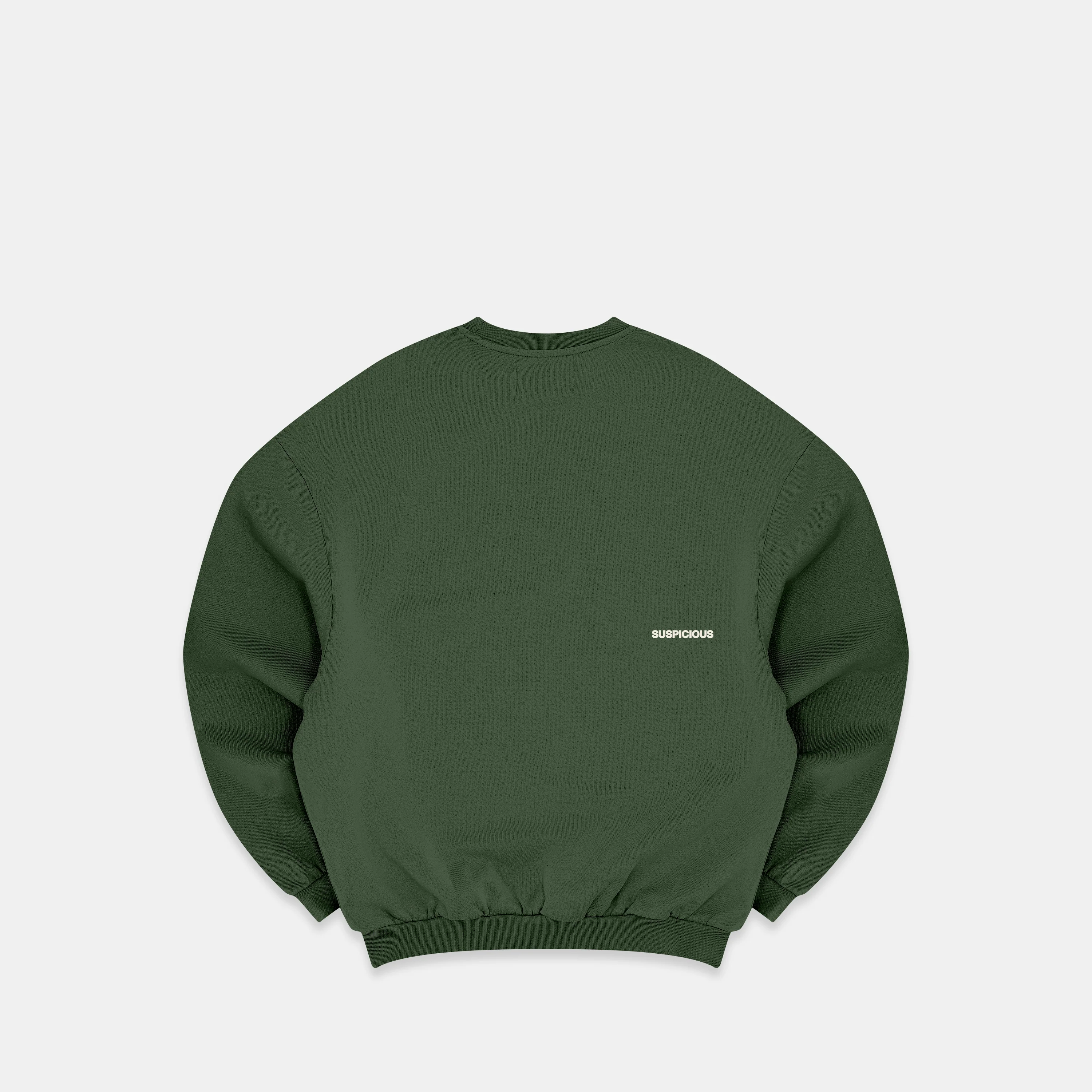 Buongiorno / Suspicious Crewneck - Forest green - Image 4