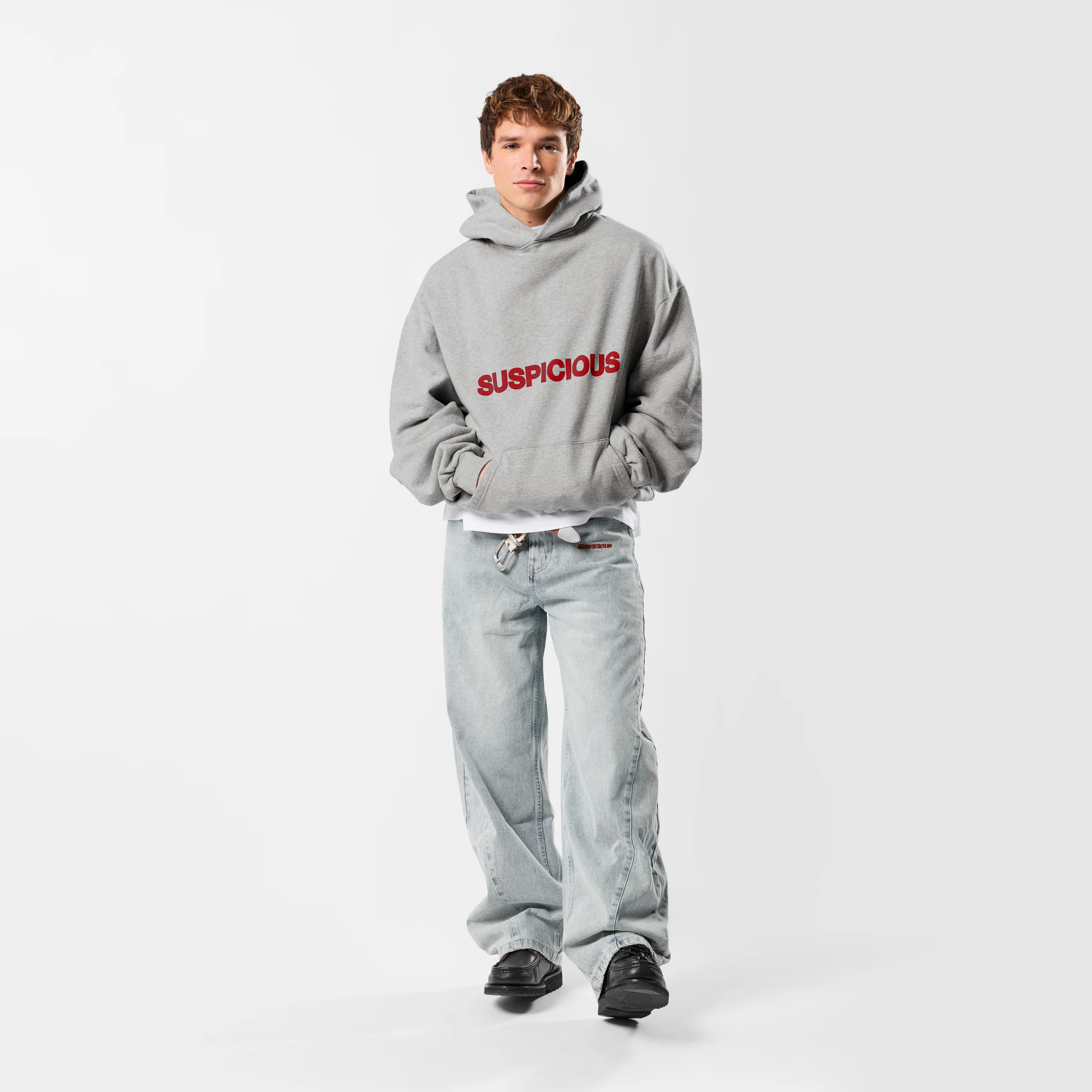 Buongiorno / Suspicious Hoodie - Neutral Heather - Image 6