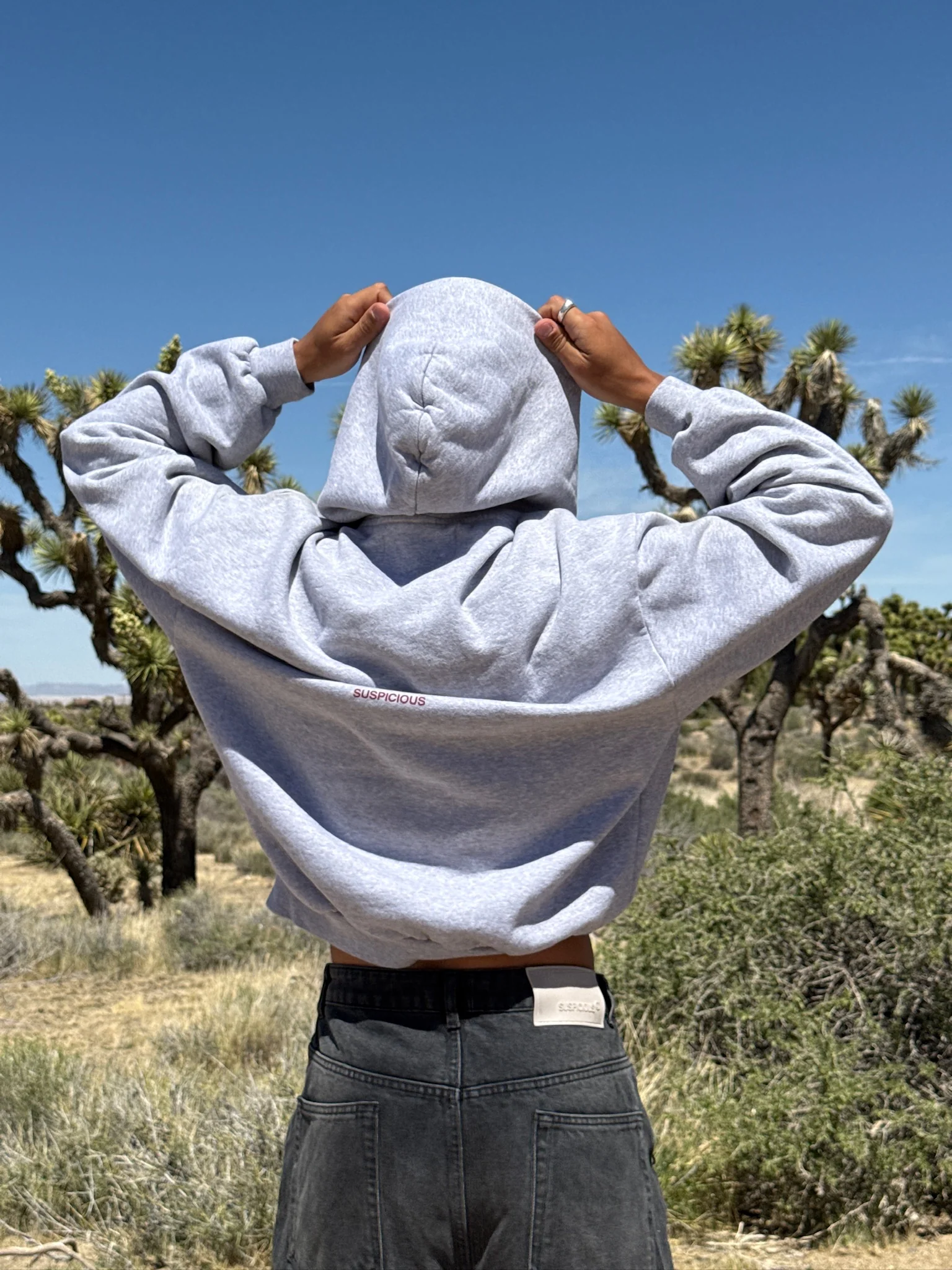 Buongiorno / Suspicious Hoodie - Neutral Heather - Image 8
