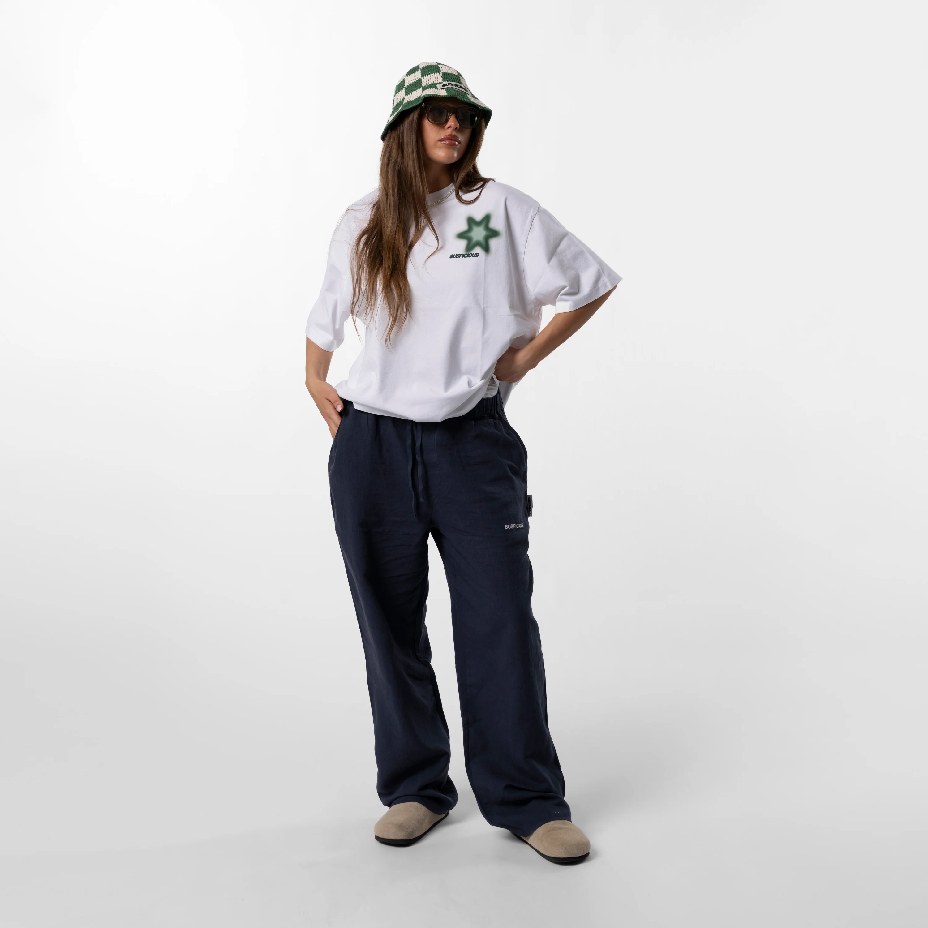 C&L / Essentials Linen Pants - Coastal Blue - Image 4