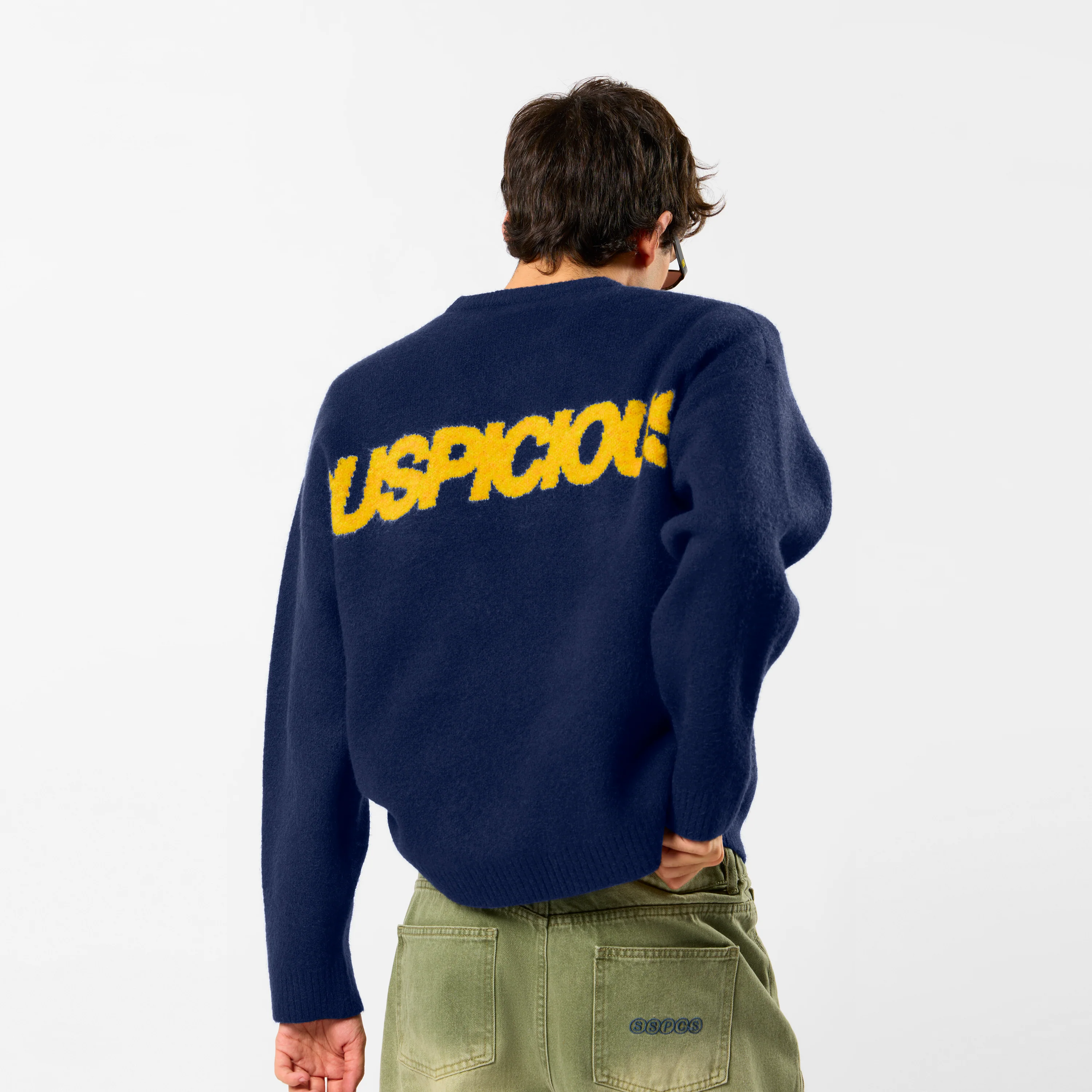 Camo / Base Knitted Sweat - Deep Navy - Image 8