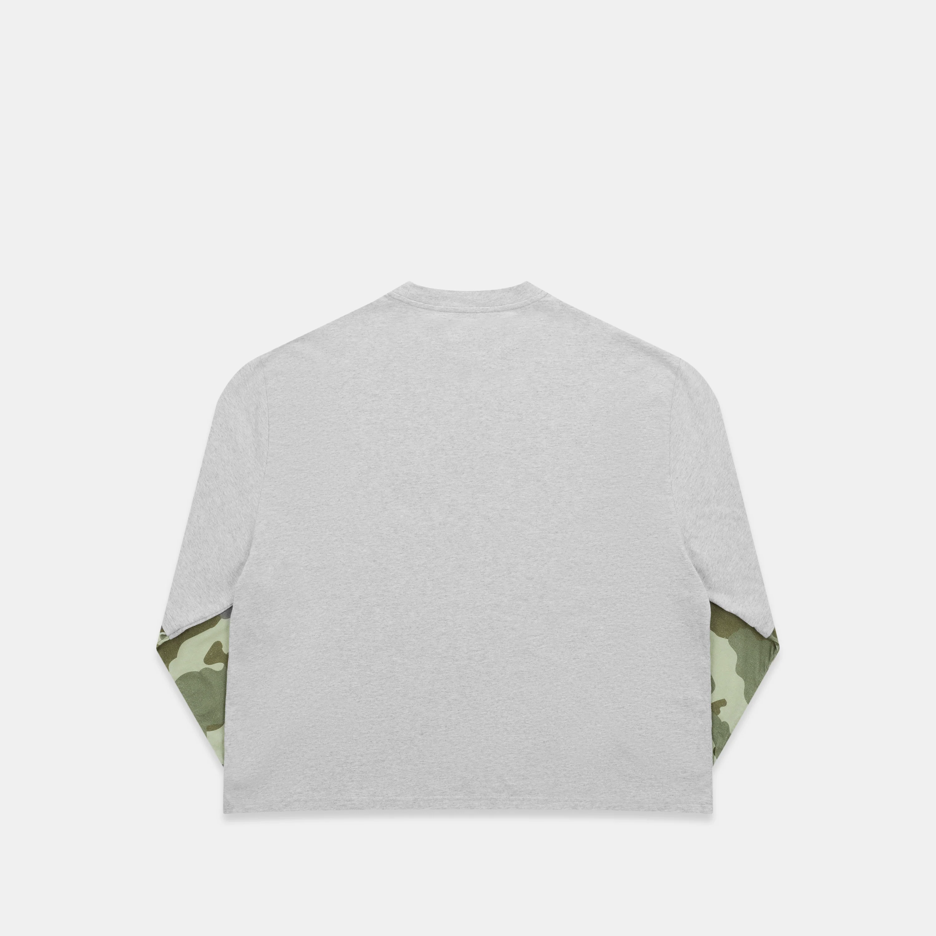 Camo / Green Camo Layered Longsleeve - Neutral Heather - Image 9