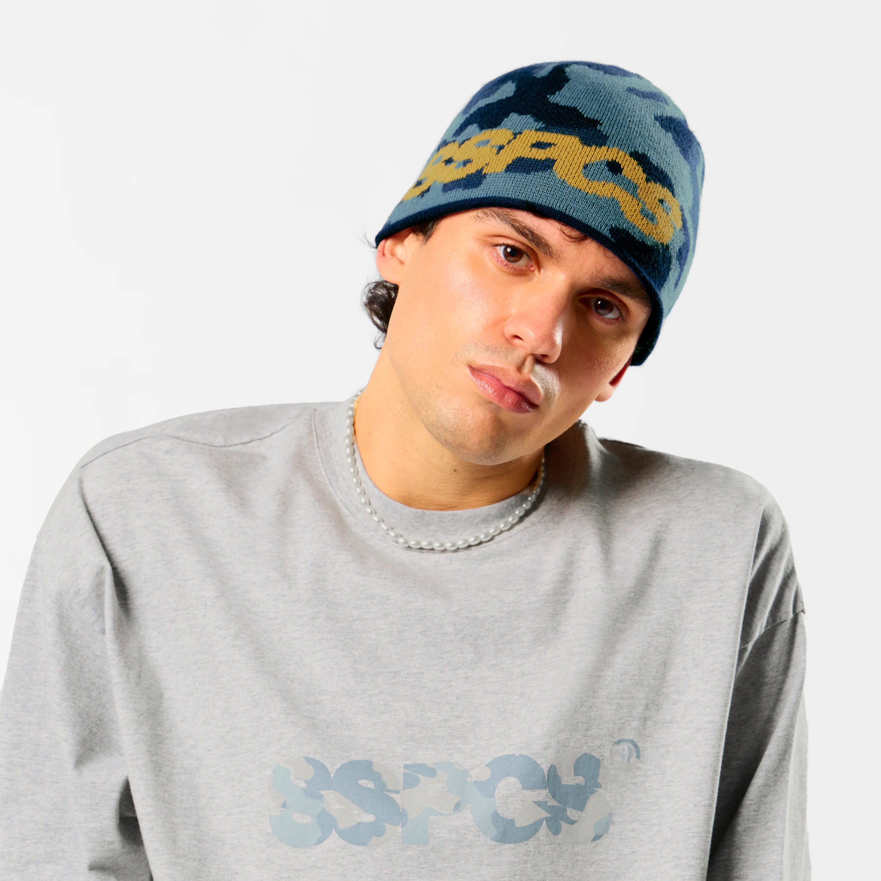 Camo / Reversible Beanie - Grisaille & Glacier Camo - Image 10