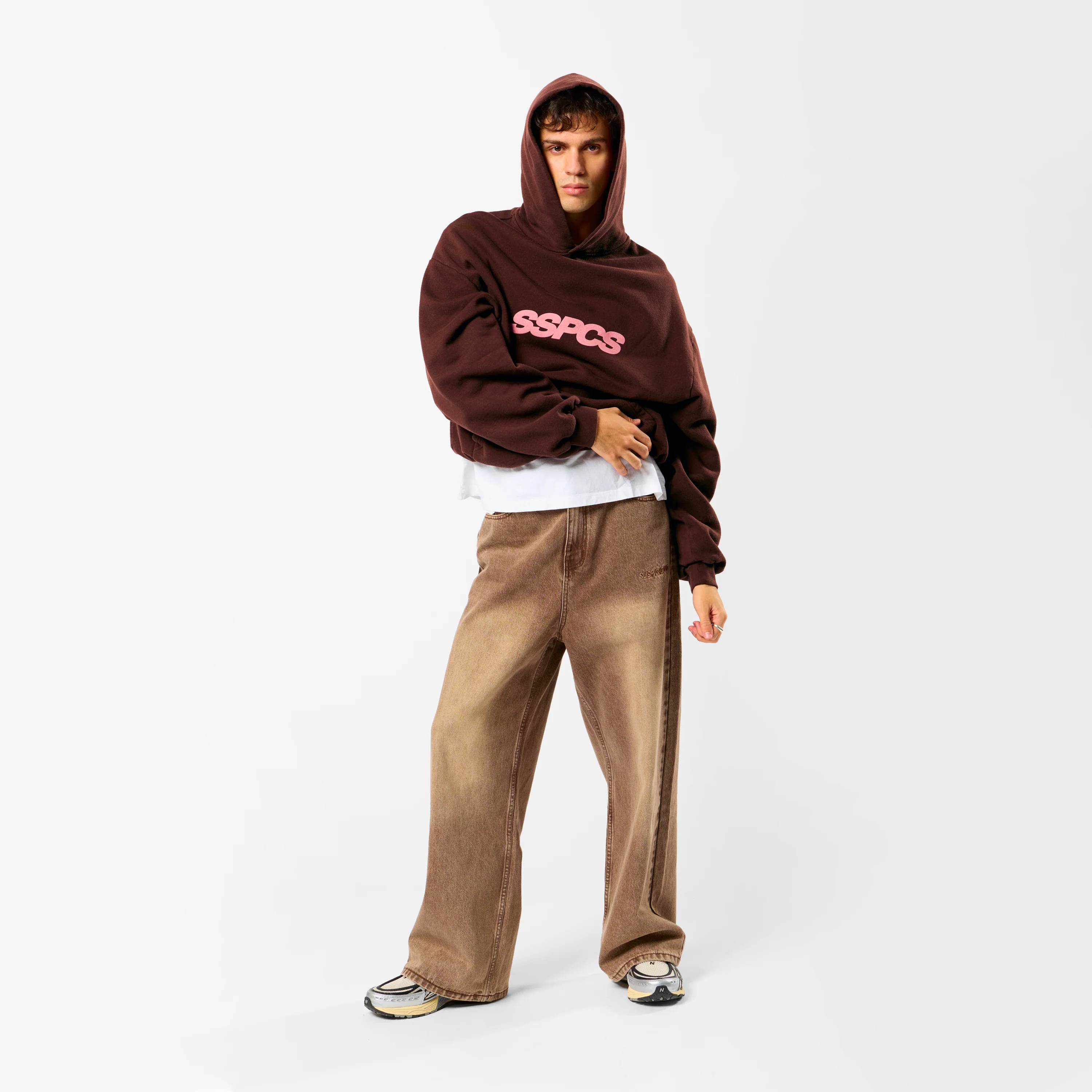 Camo / Track Hoodie - Burnt Mahogany - Image 7