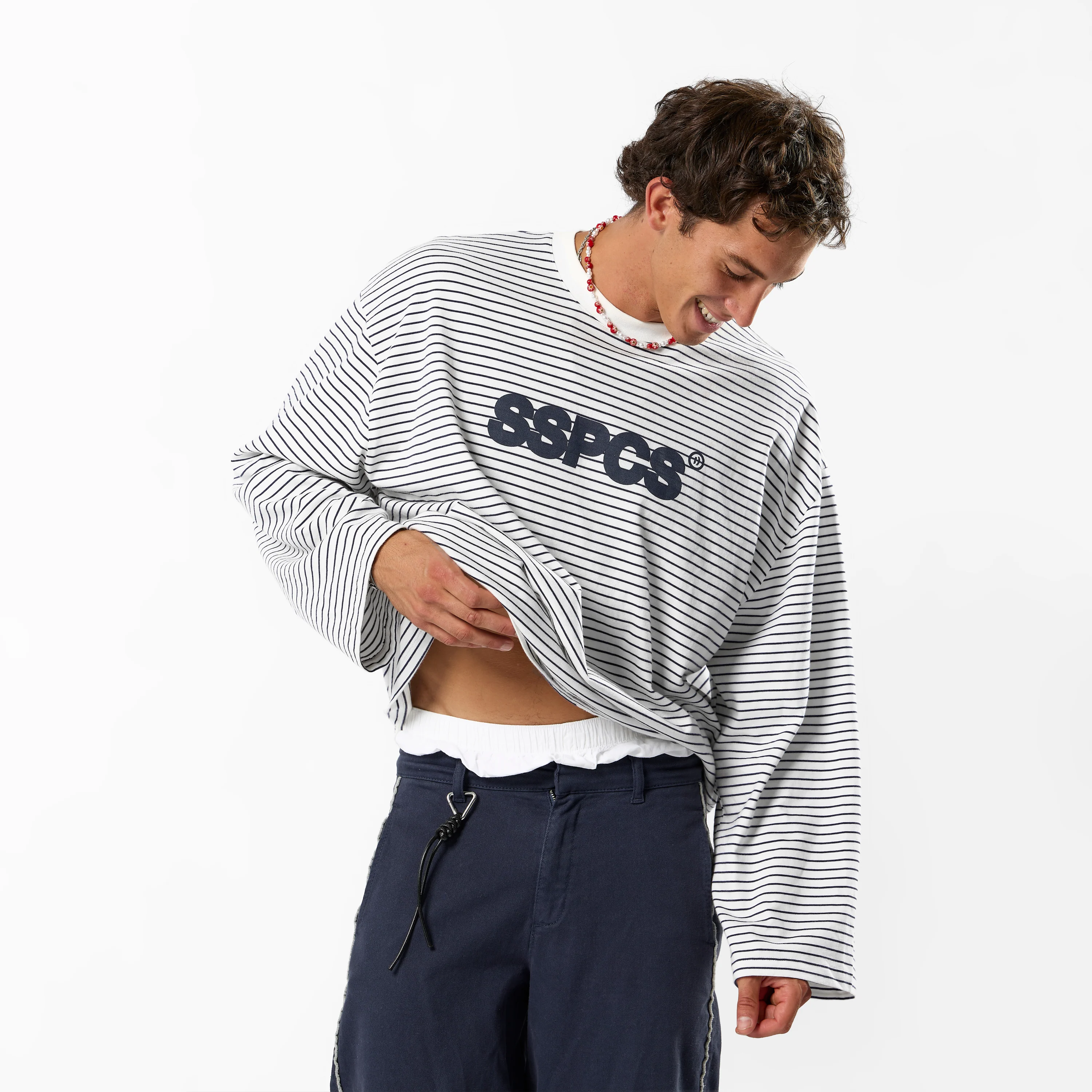 EoS / The SSPCS Striped Longsleeve - White - Image 8