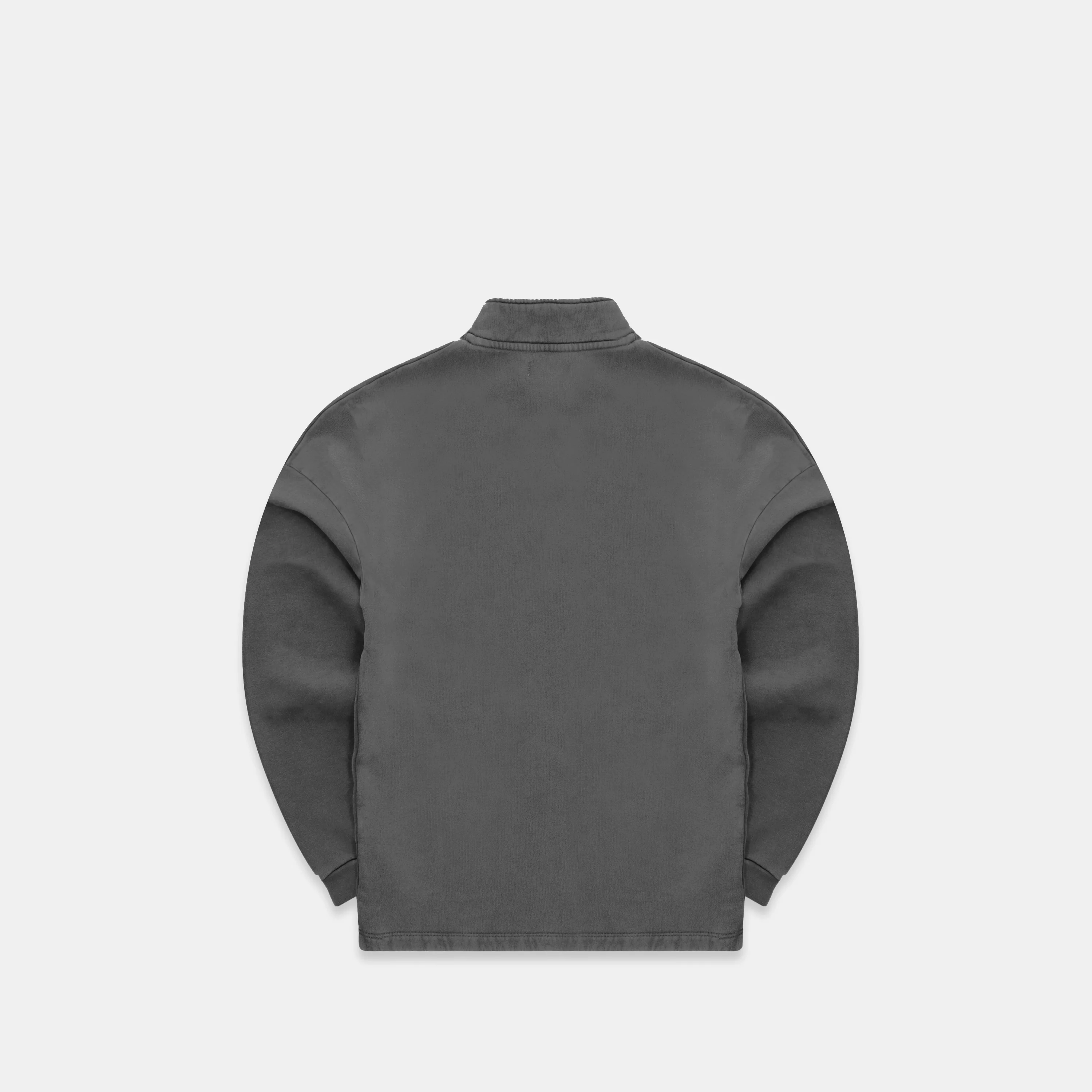 (Essentials '24) The Essentials Half-Zip Crewneck - Dark Shadow - Image 2