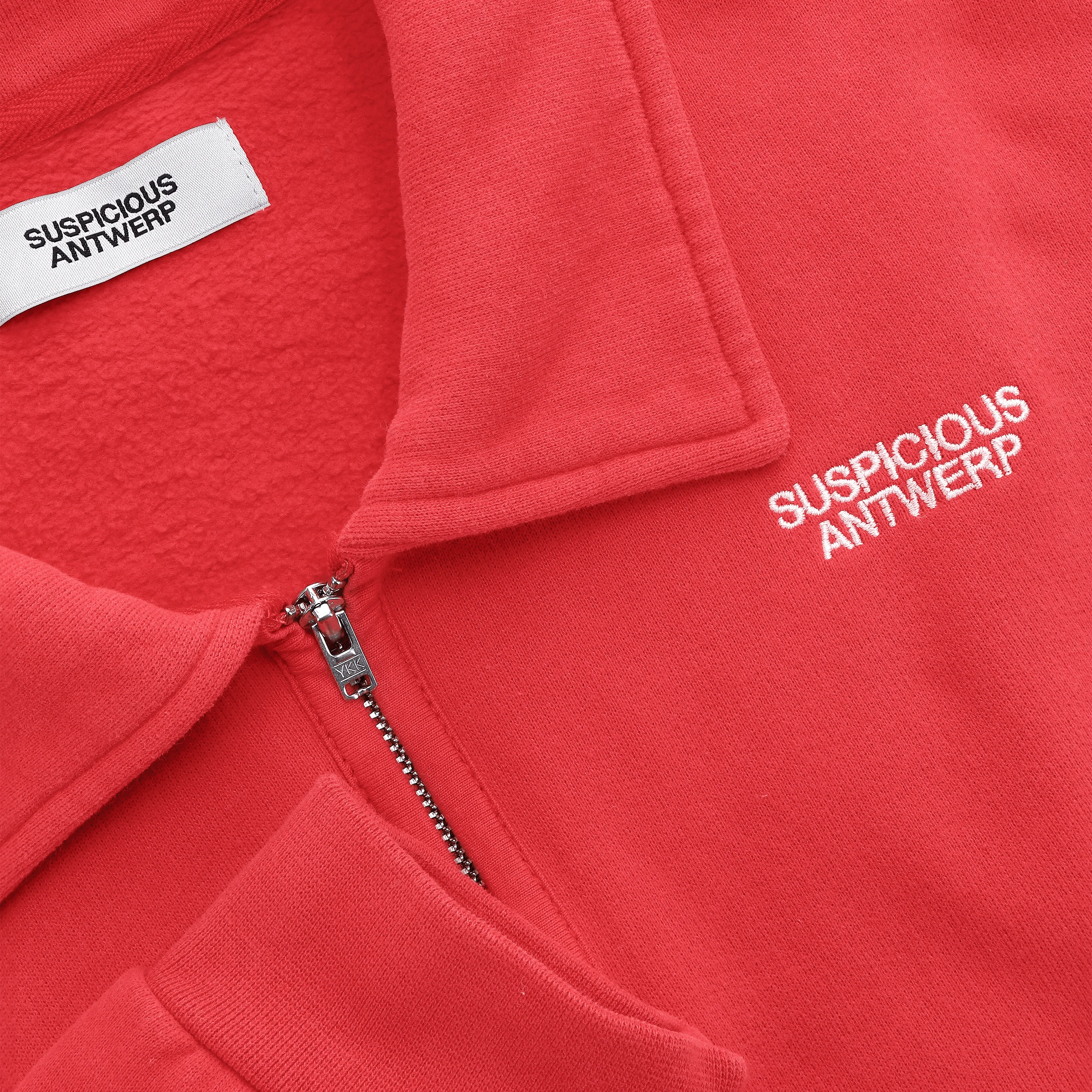 Essentials '24 / The Essentials Half-Zip Polo - Ruby - Image 3