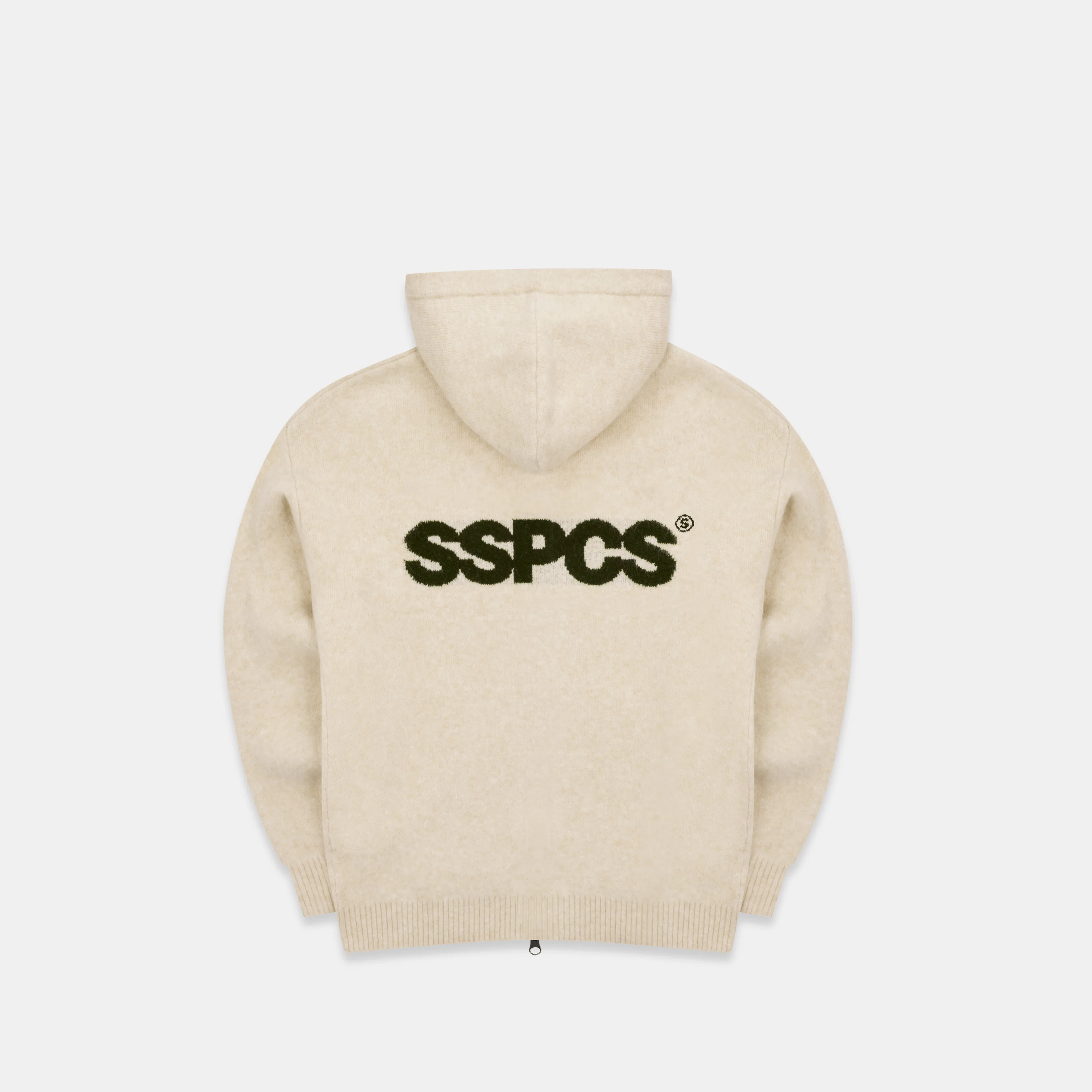 Fall / Backmark Knitted Zipped Hoodie - Dune - Image 10
