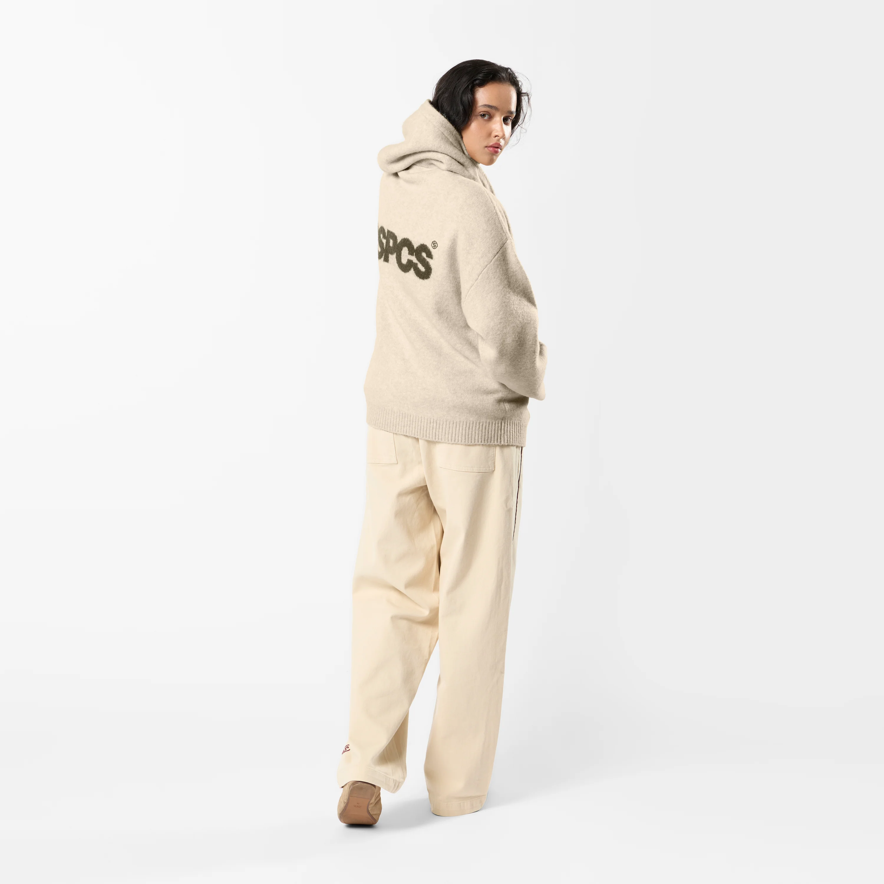 Fall / Backmark Knitted Zipped Hoodie - Dune - Image 5