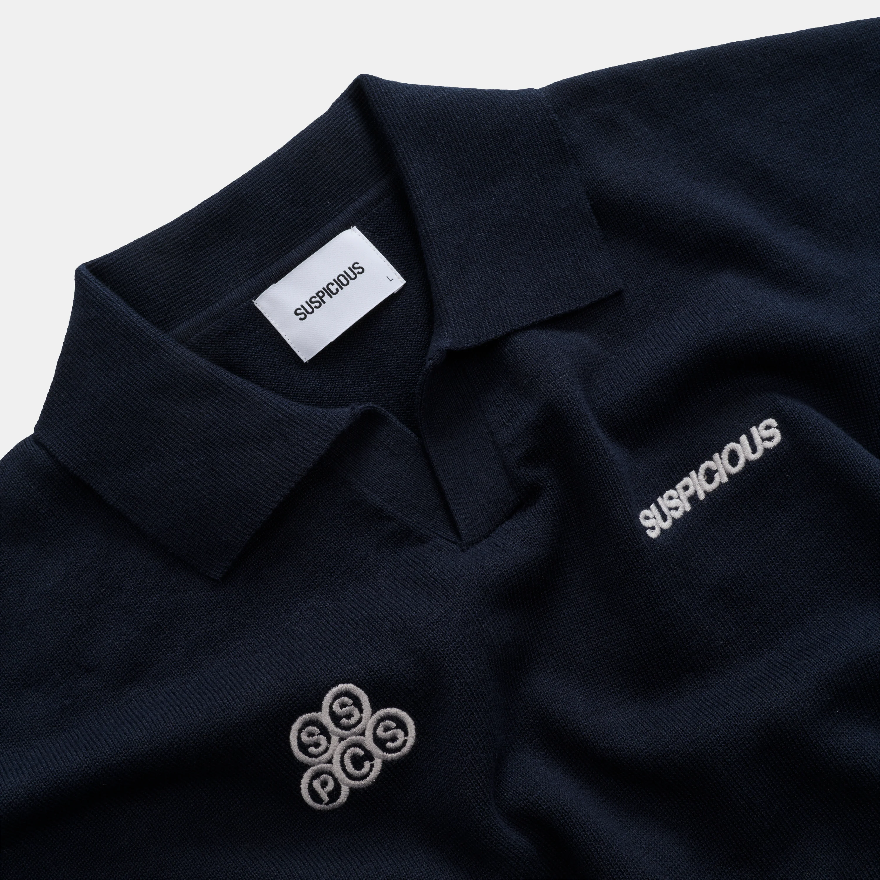 Fall / Offset Cotton Polo - Nightfall - Image 4