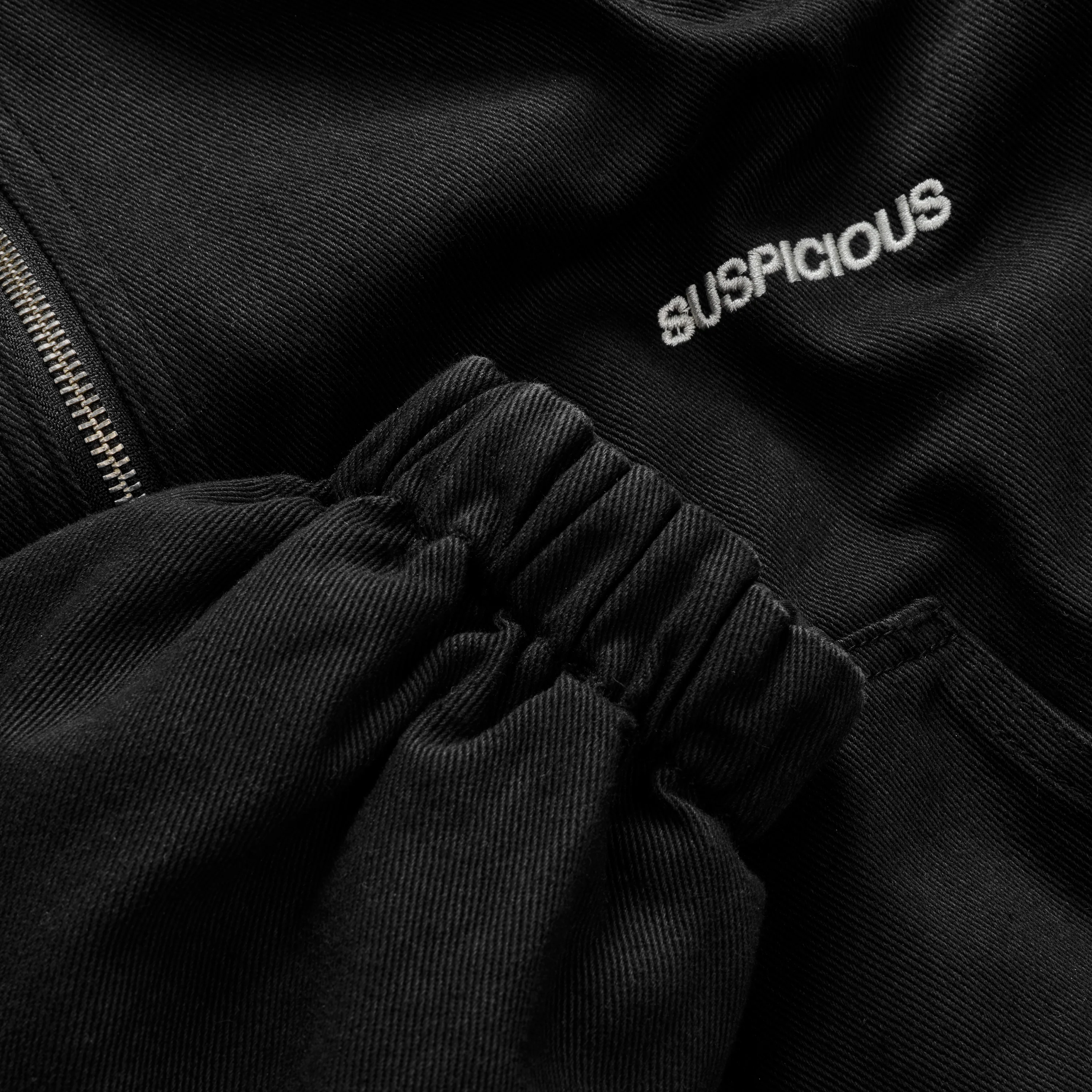 Fall / Reversible Canvas Hooded Jacket - Black - Image 13