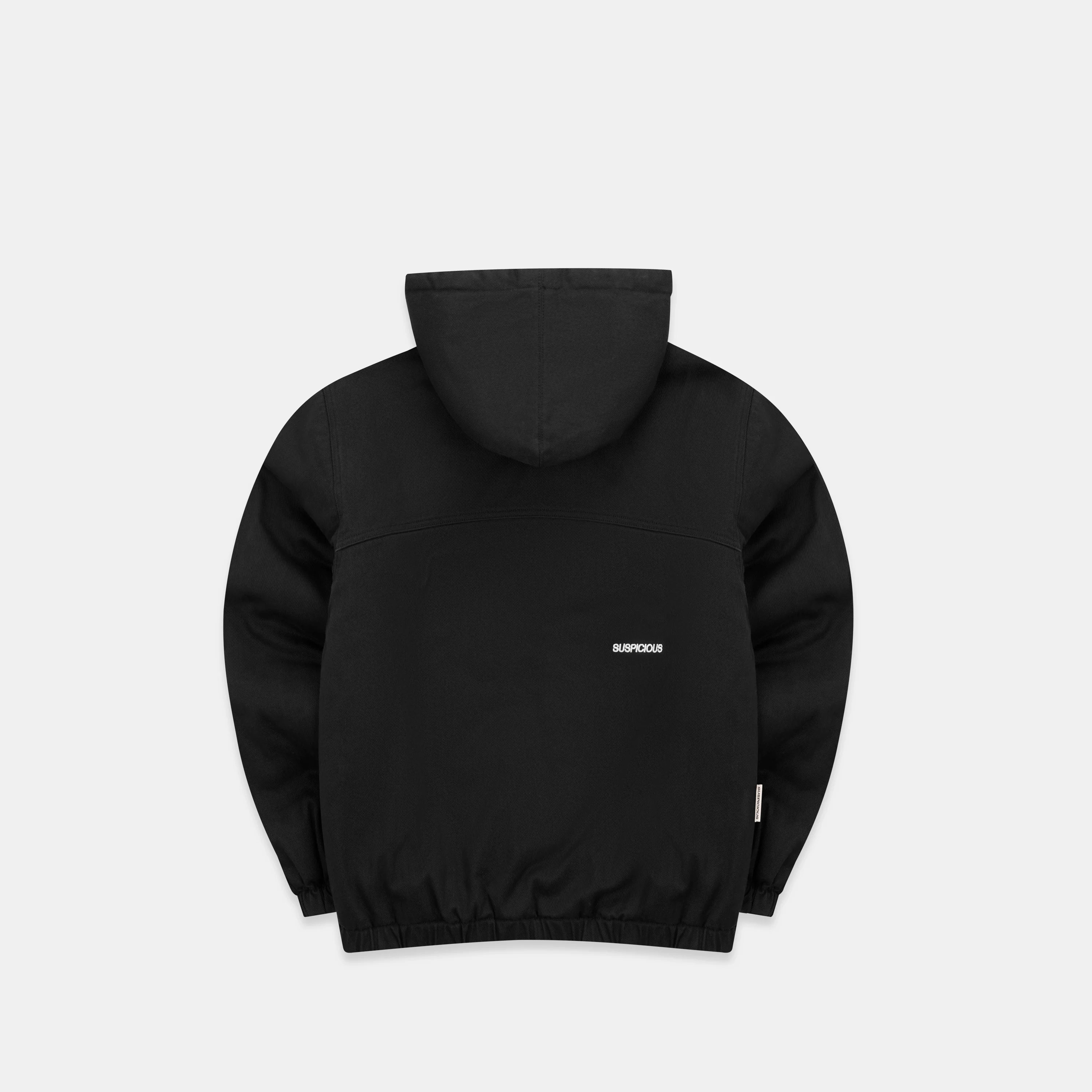 Fall / Reversible Canvas Hooded Jacket - Black - Image 16