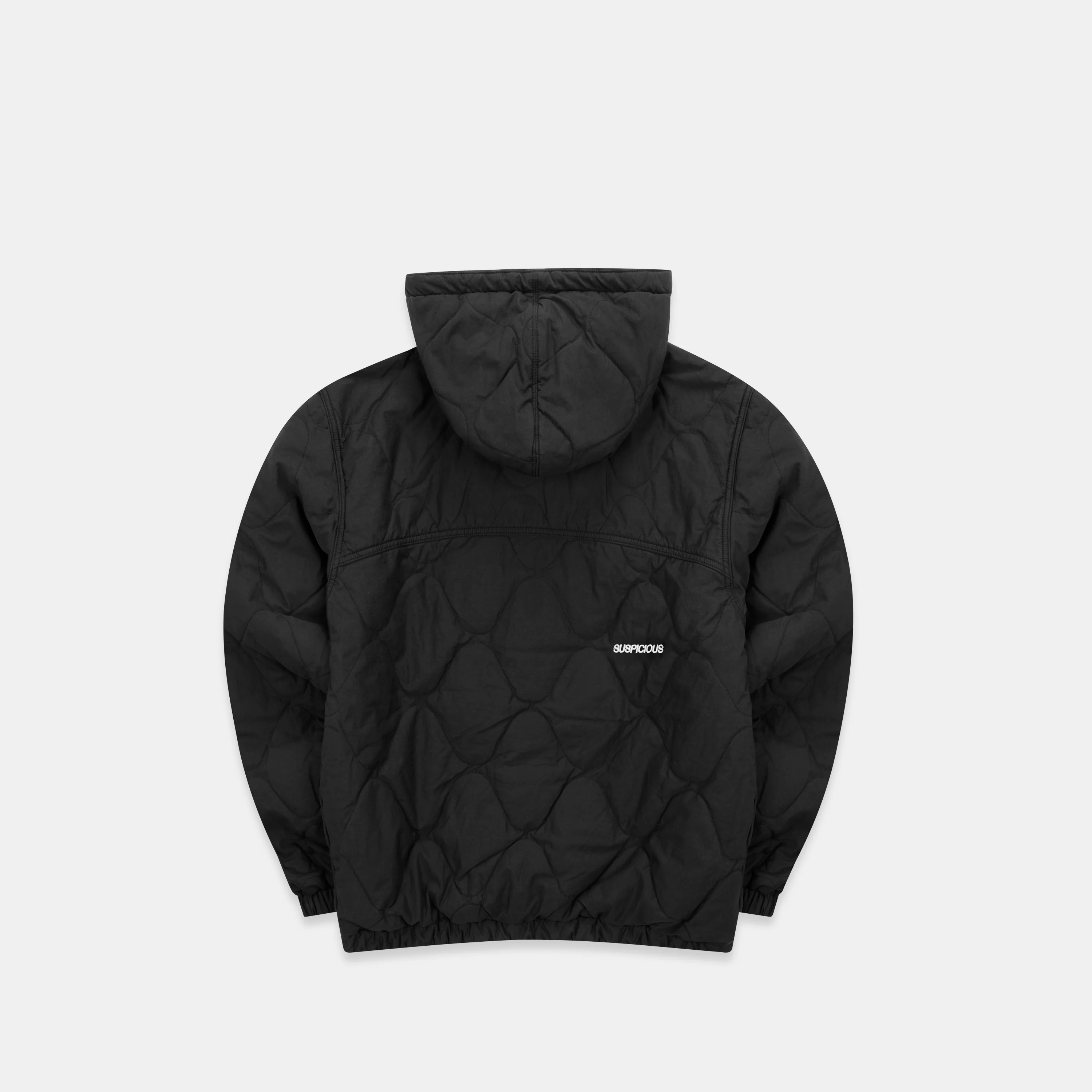 Fall / Reversible Canvas Hooded Jacket - Black - Image 19