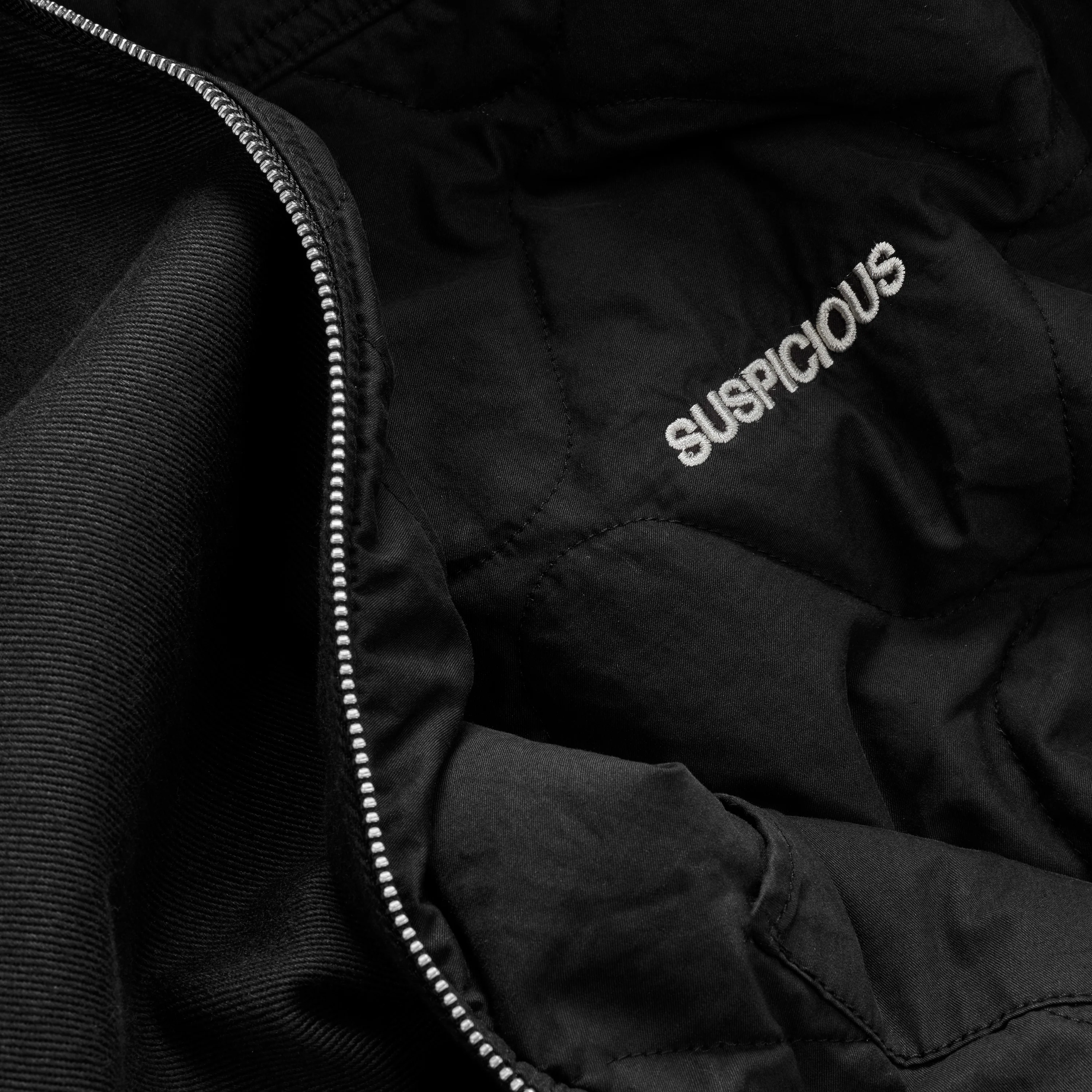 Fall / Reversible Canvas Hooded Jacket - Black - Image 4