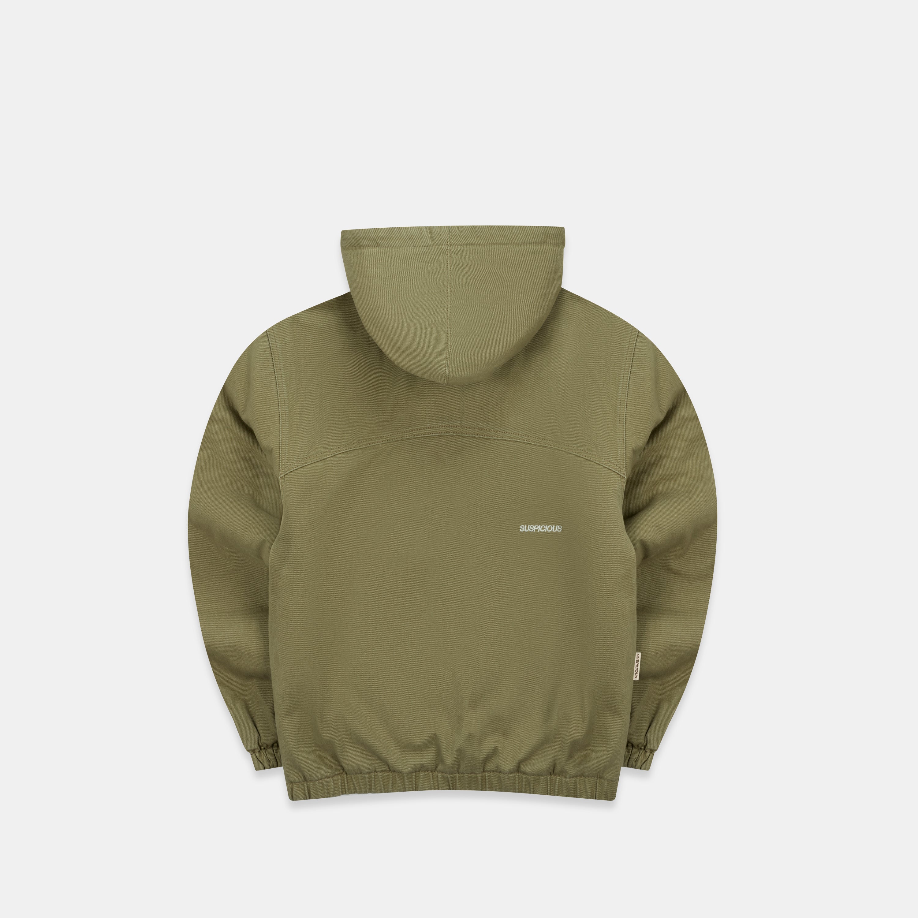 Fall / Reversible Canvas Hooded Jacket - Lichen Green - Image 14