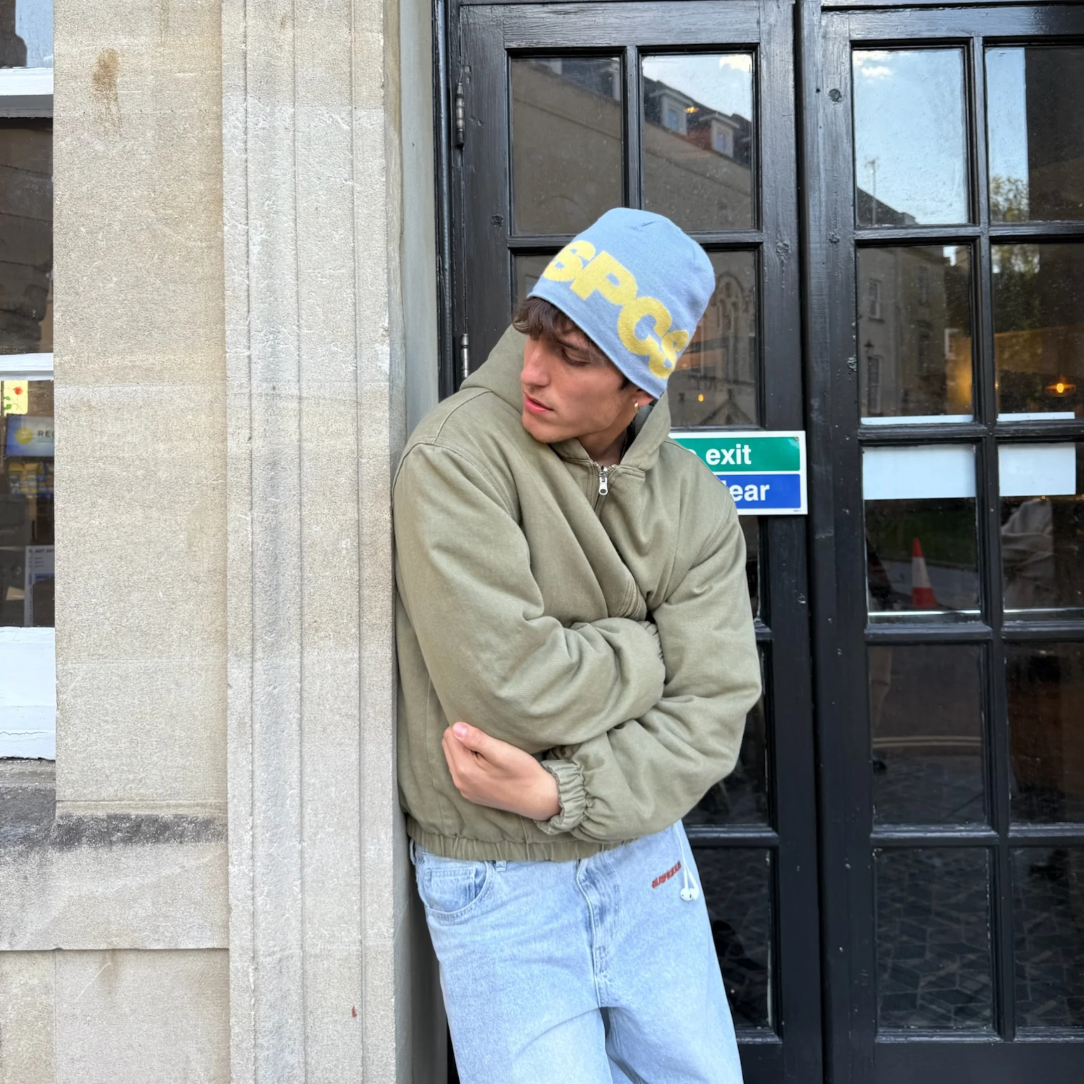 Fall / Reversible Canvas Hooded Jacket - Lichen Green - Image 18