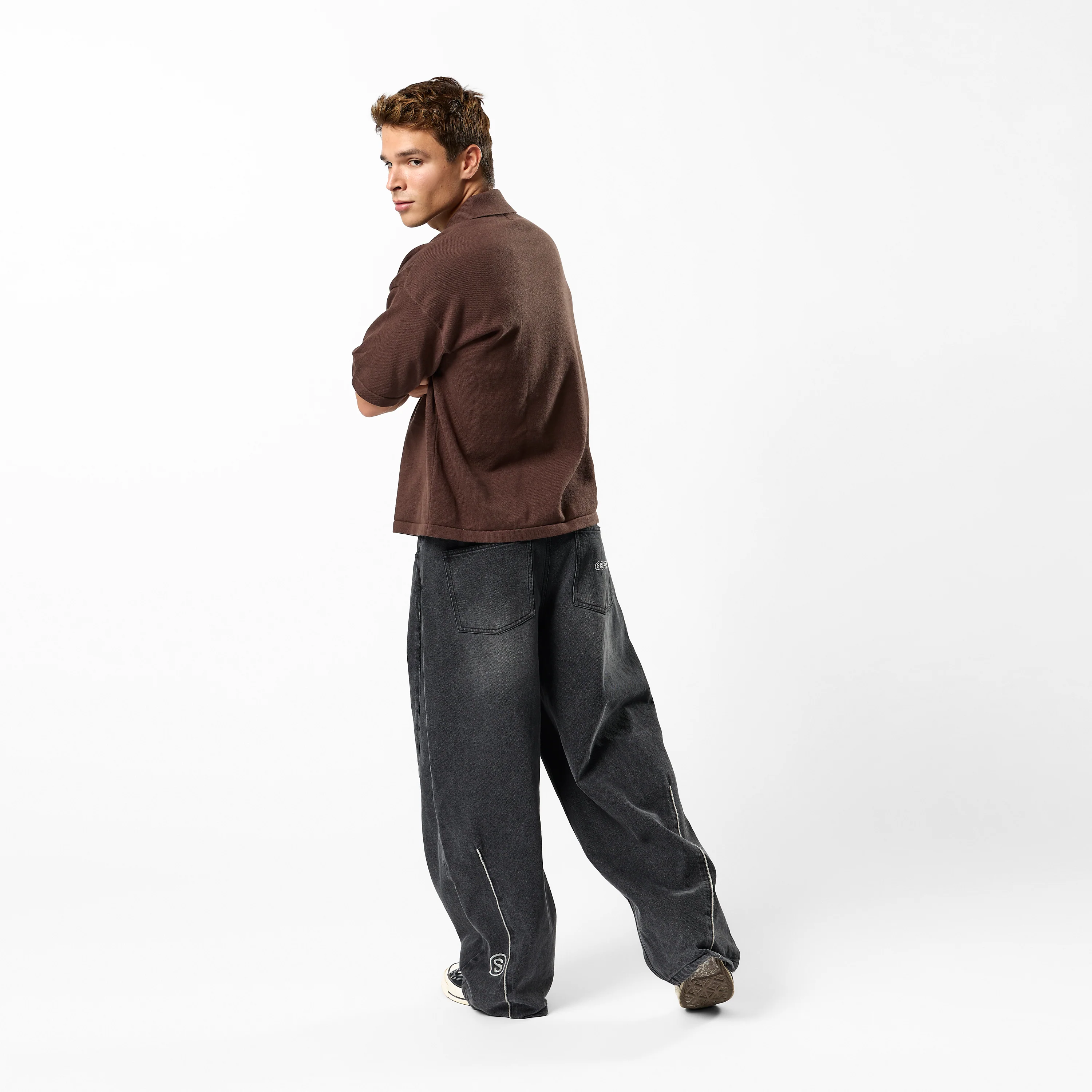 Fall / SSPCS Club Barrel Jeans - Washed Black - Image 6