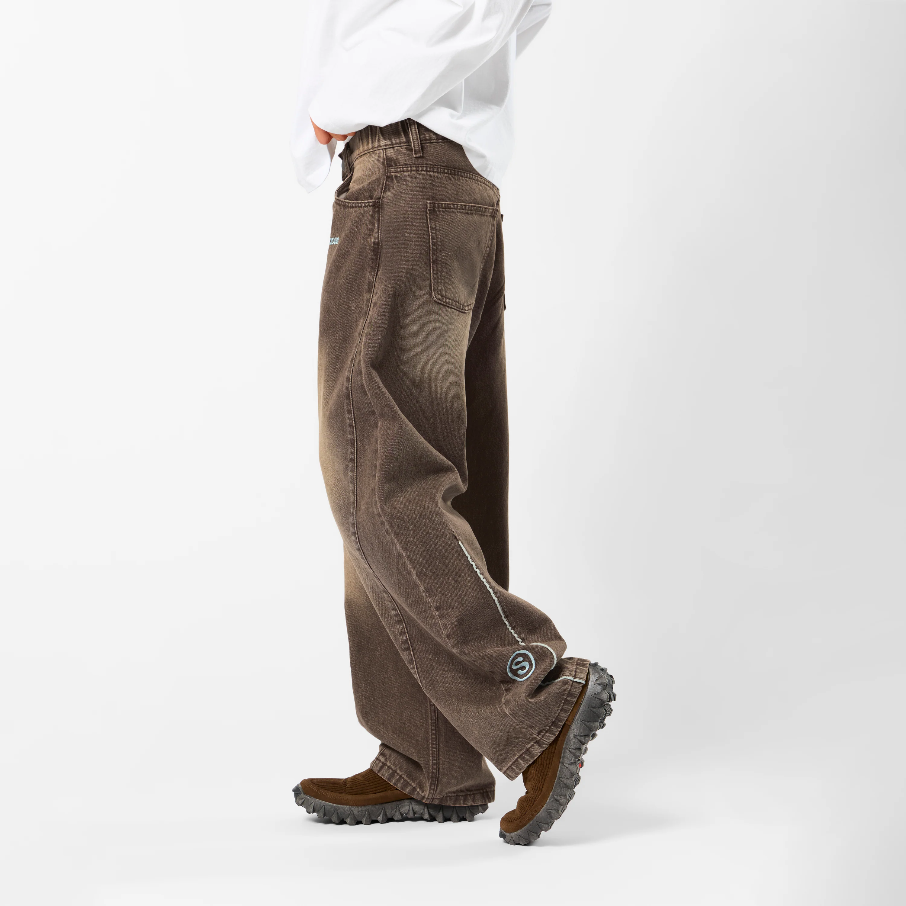 PL / SSPCS Club Barrel Jeans - Washed Espresso - Image 4