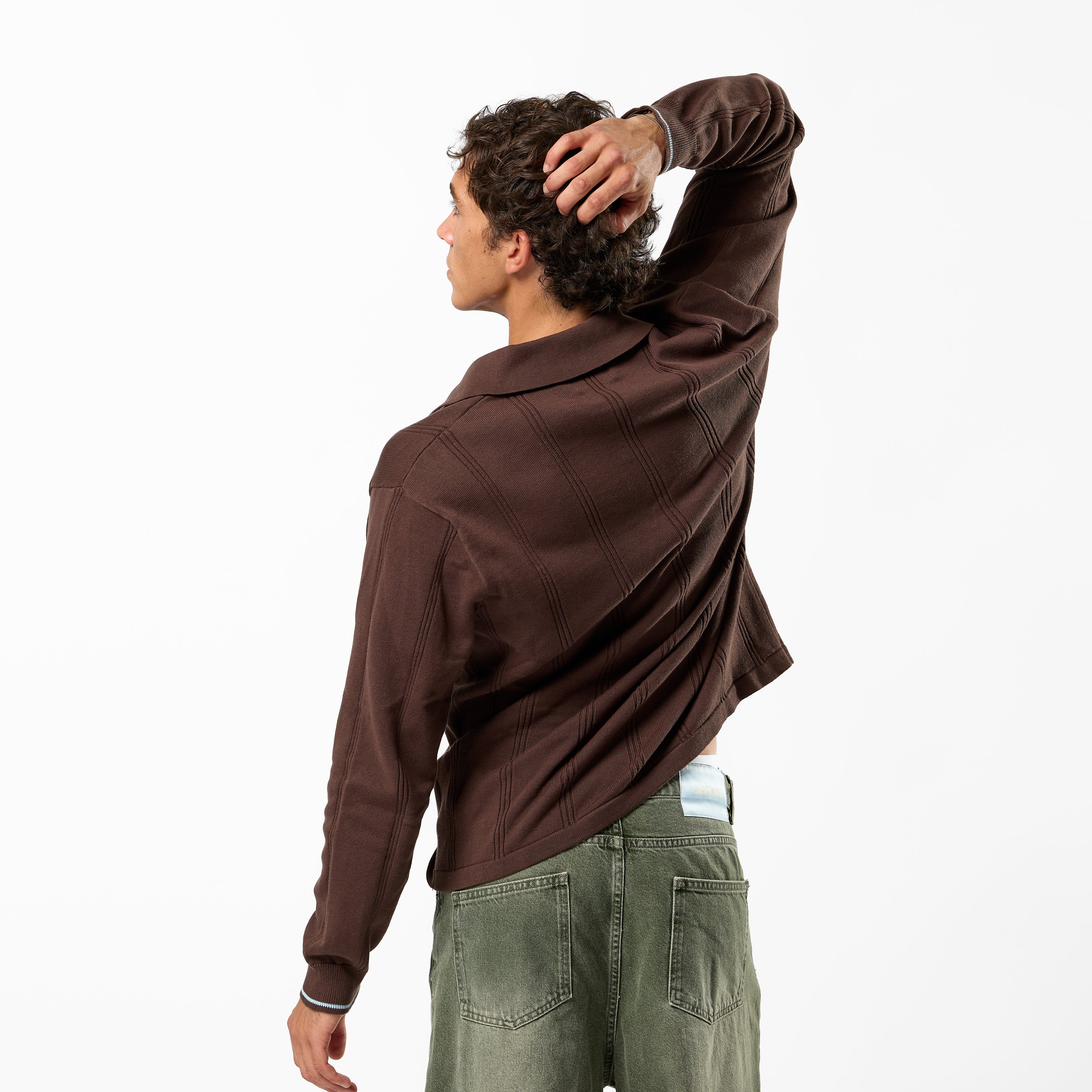 Fall / SSPCS Club Longsleeve Cotton Polo - Brown - Image 3