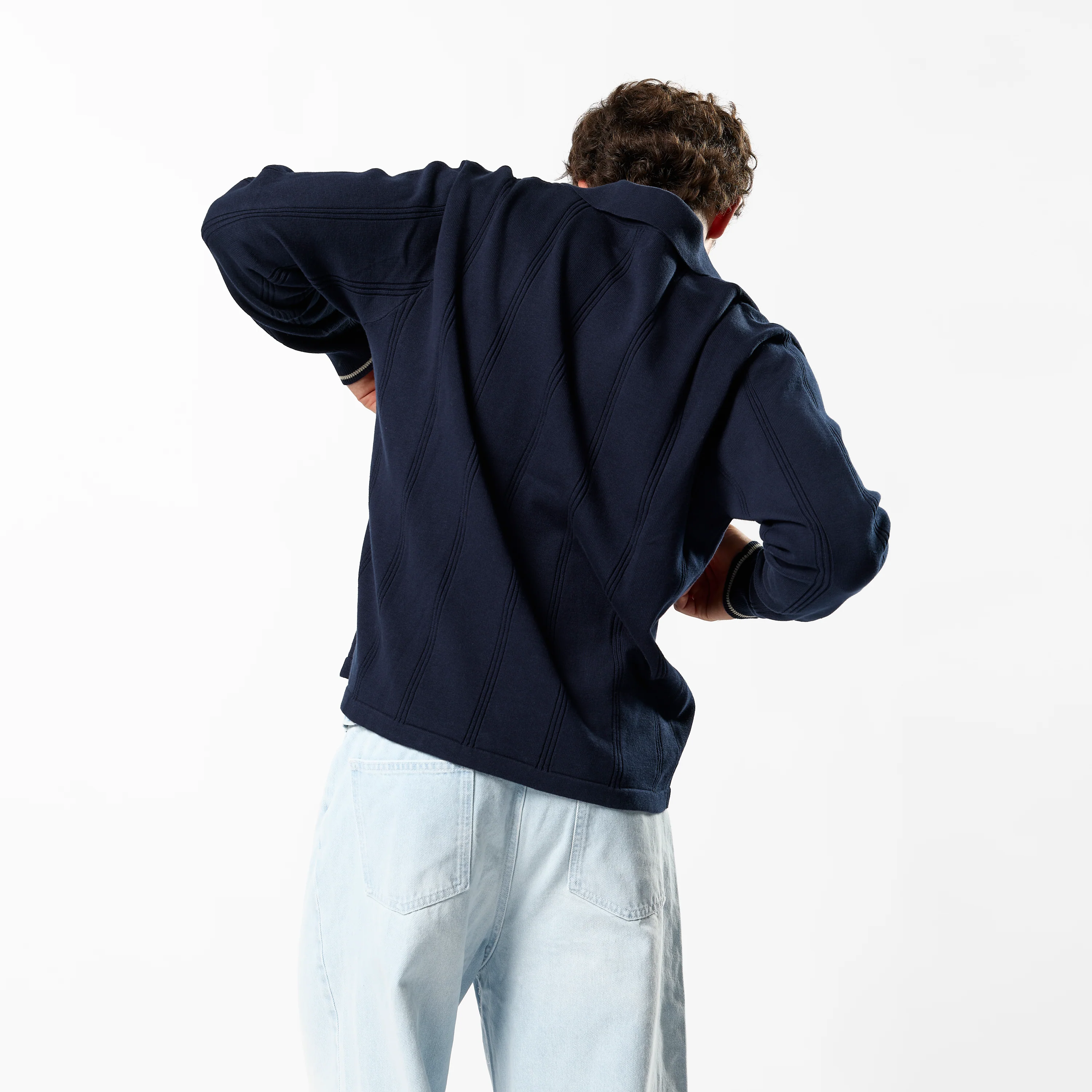 Fall / SSPCS Club Longsleeve Cotton Polo - Nightfall - Image 3