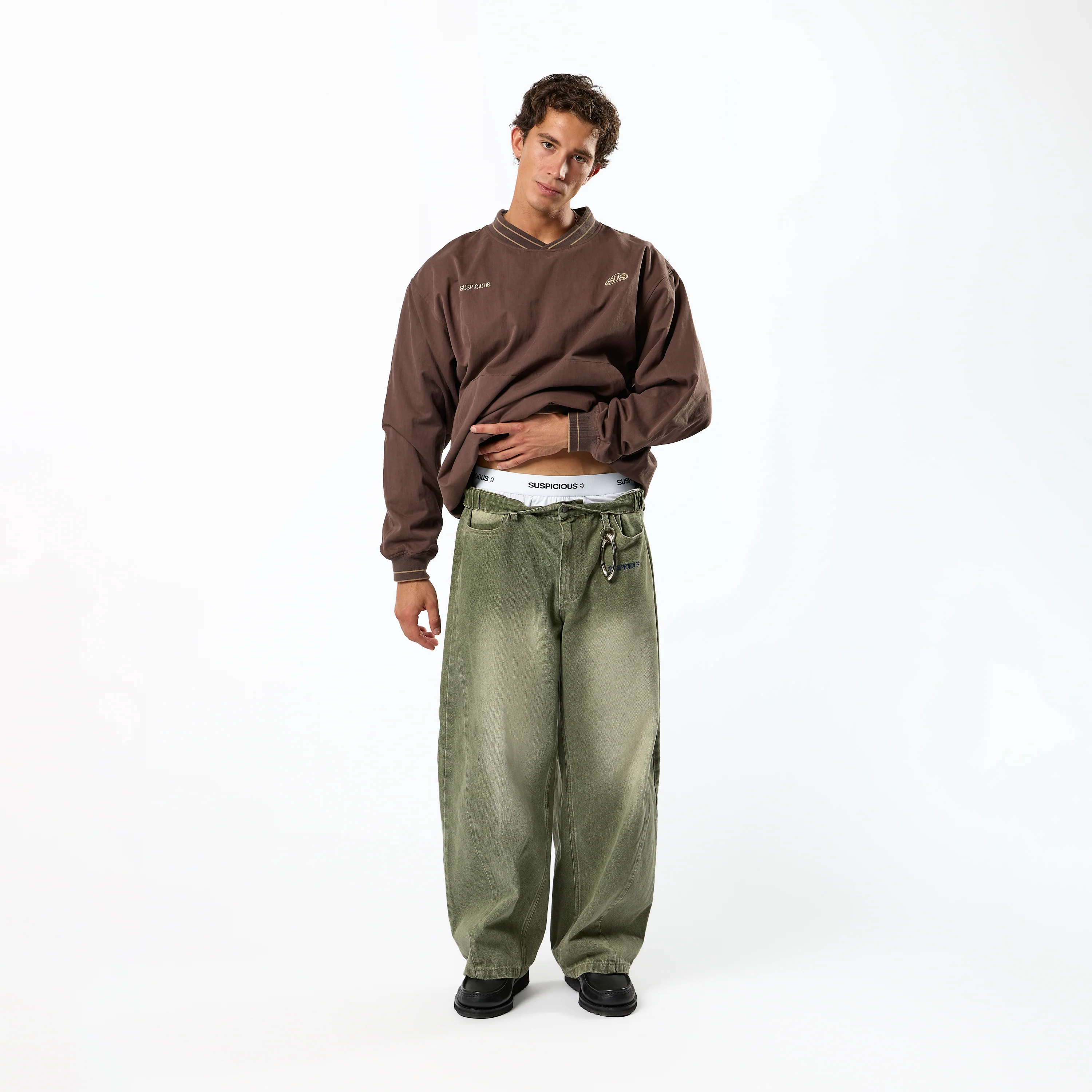 Fall / Tech Pullover Windbreaker - Brown - Image 6