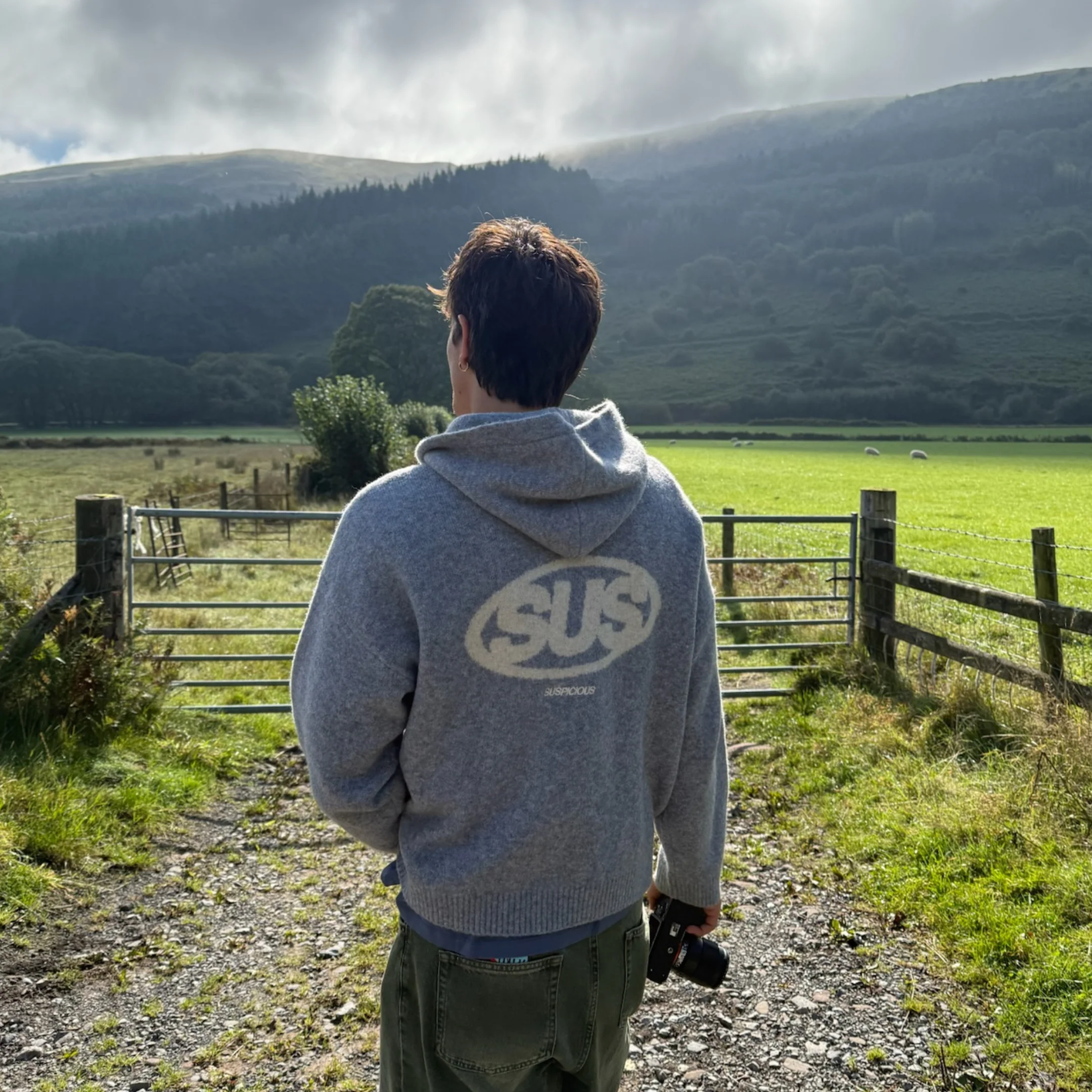 Fall / The SUS Knitted Hoodie - Heather Grey - Image 13