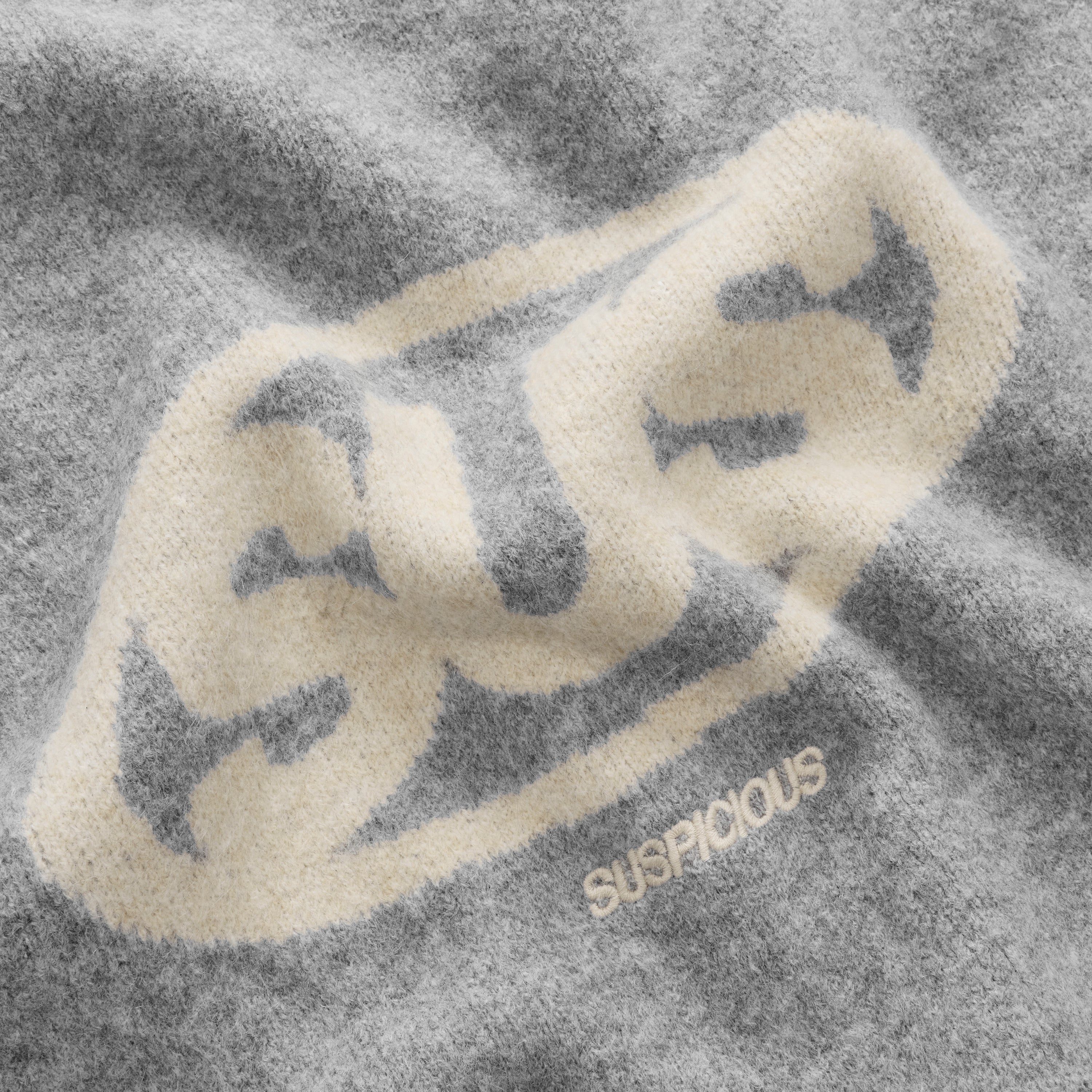 Fall / The SUS Knitted Hoodie - Heather Grey - Image 4