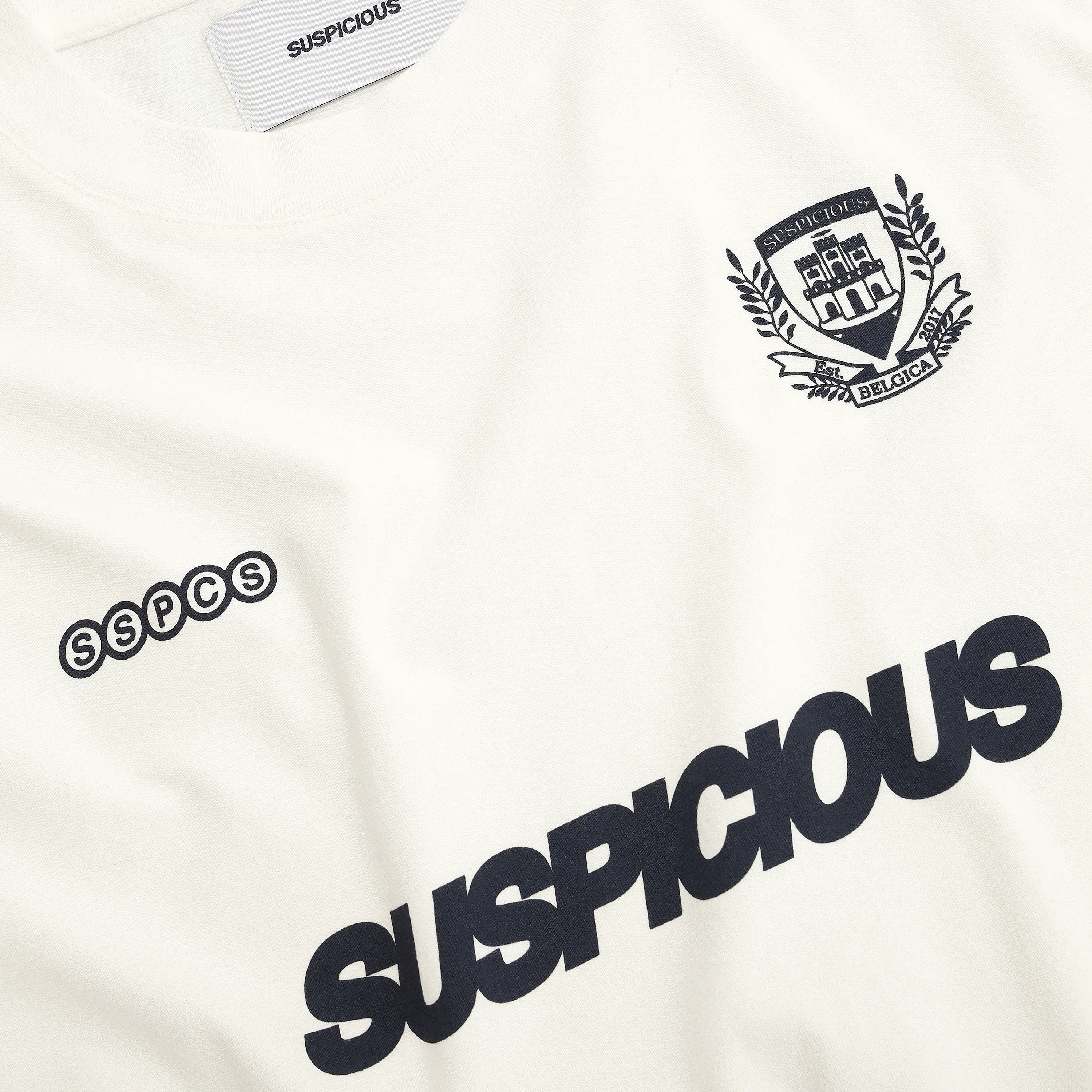 Football / Boxy Match Tee - Natural - Image 2