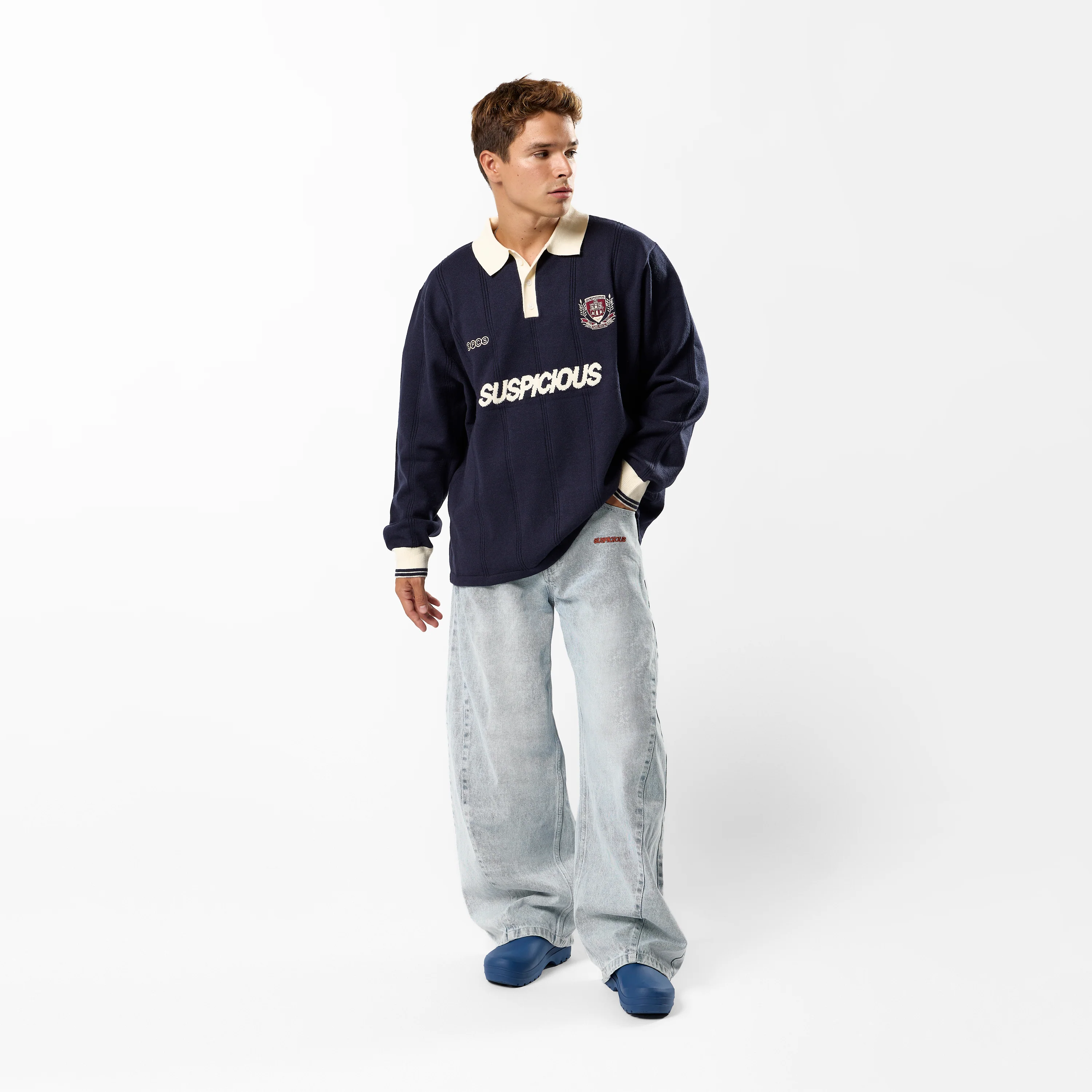 Football / Knitted Football Polo - Nightfall - Image 5