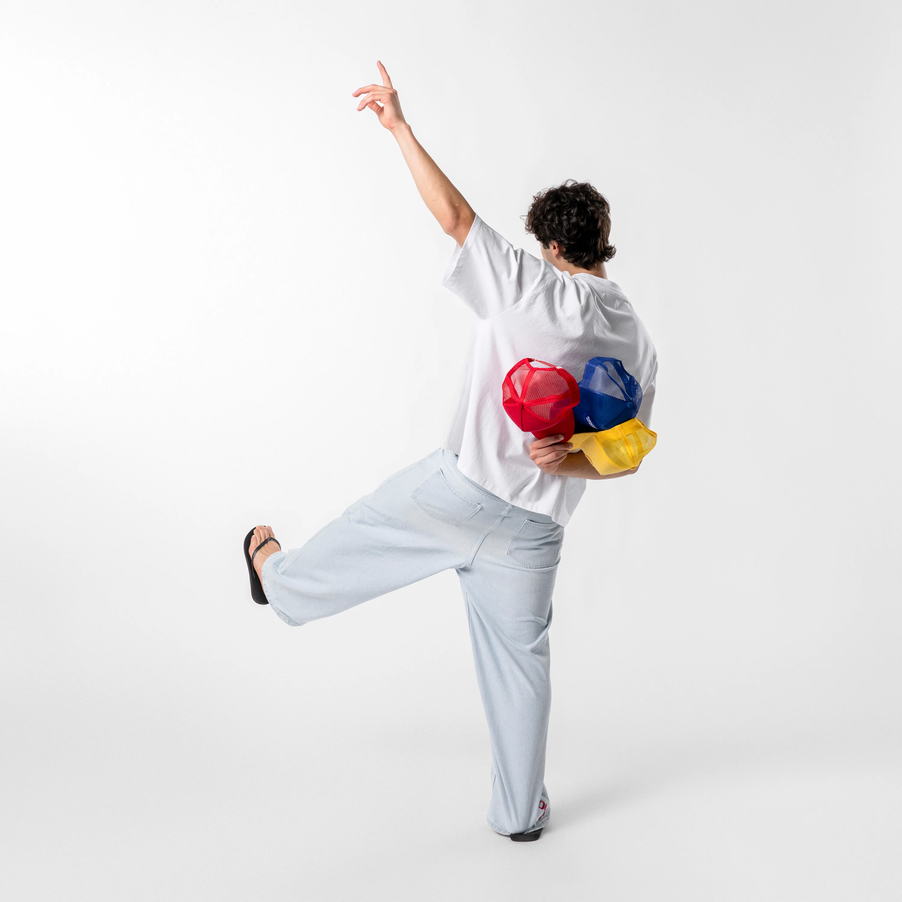 GTD2 / Tricolour Tee - White - Image 7
