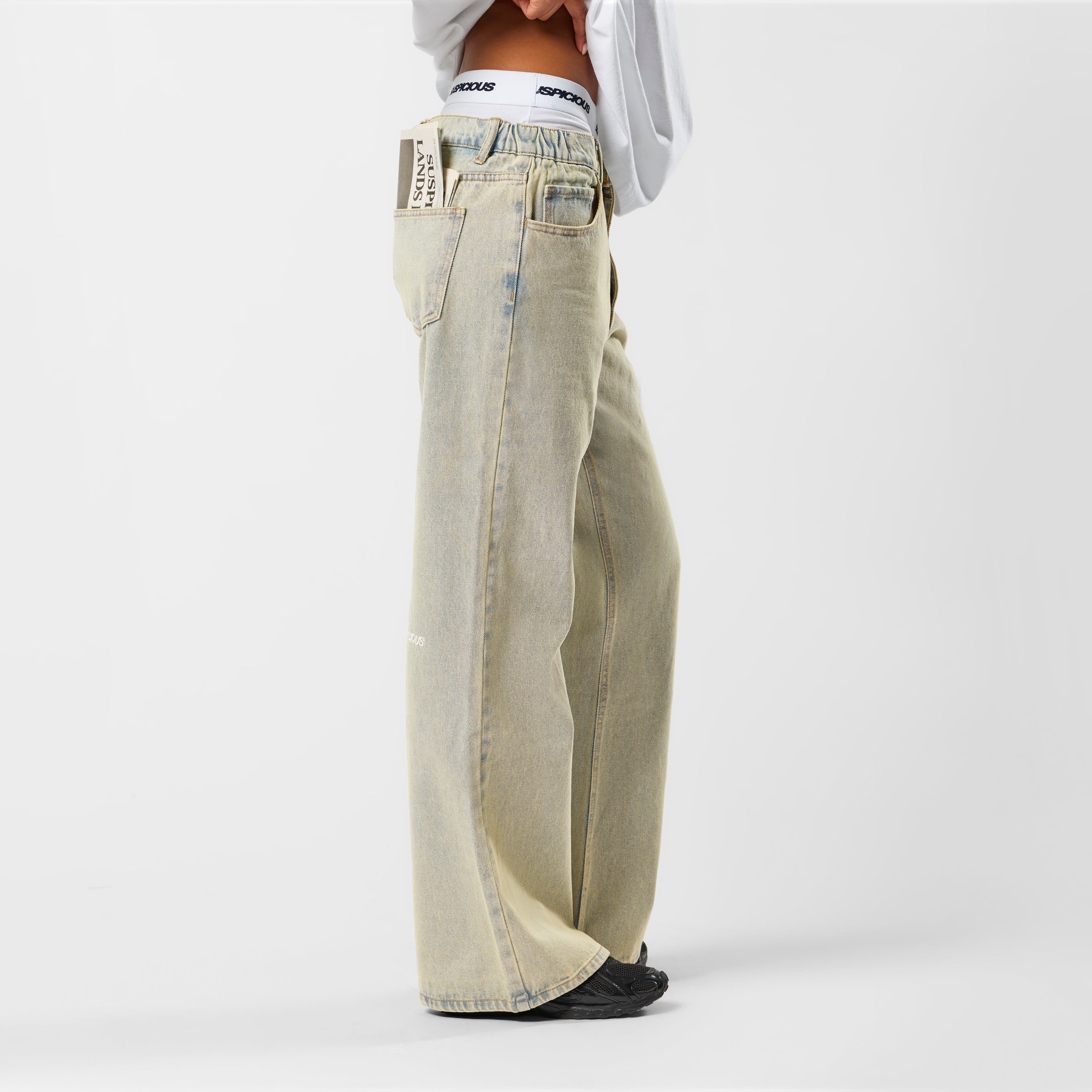 Leopard / Essentials Flairy Jeans - Washed Nomad - Image 7