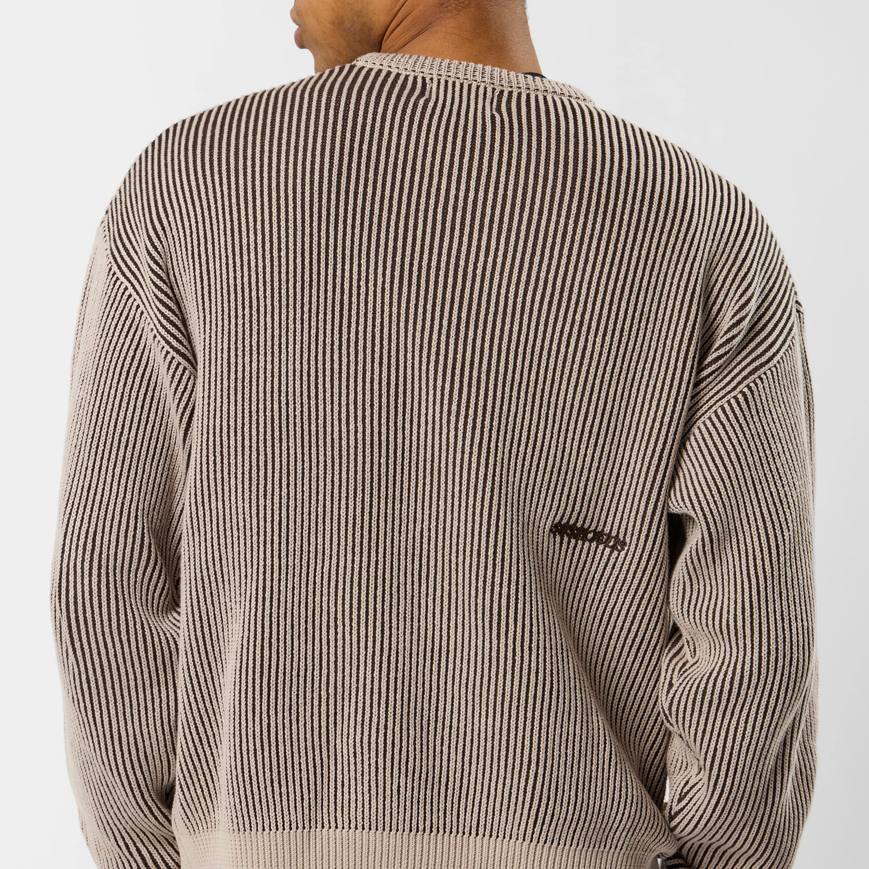 Leopard / Essentials Vintage Knitted Sweat - Brown - Image 6