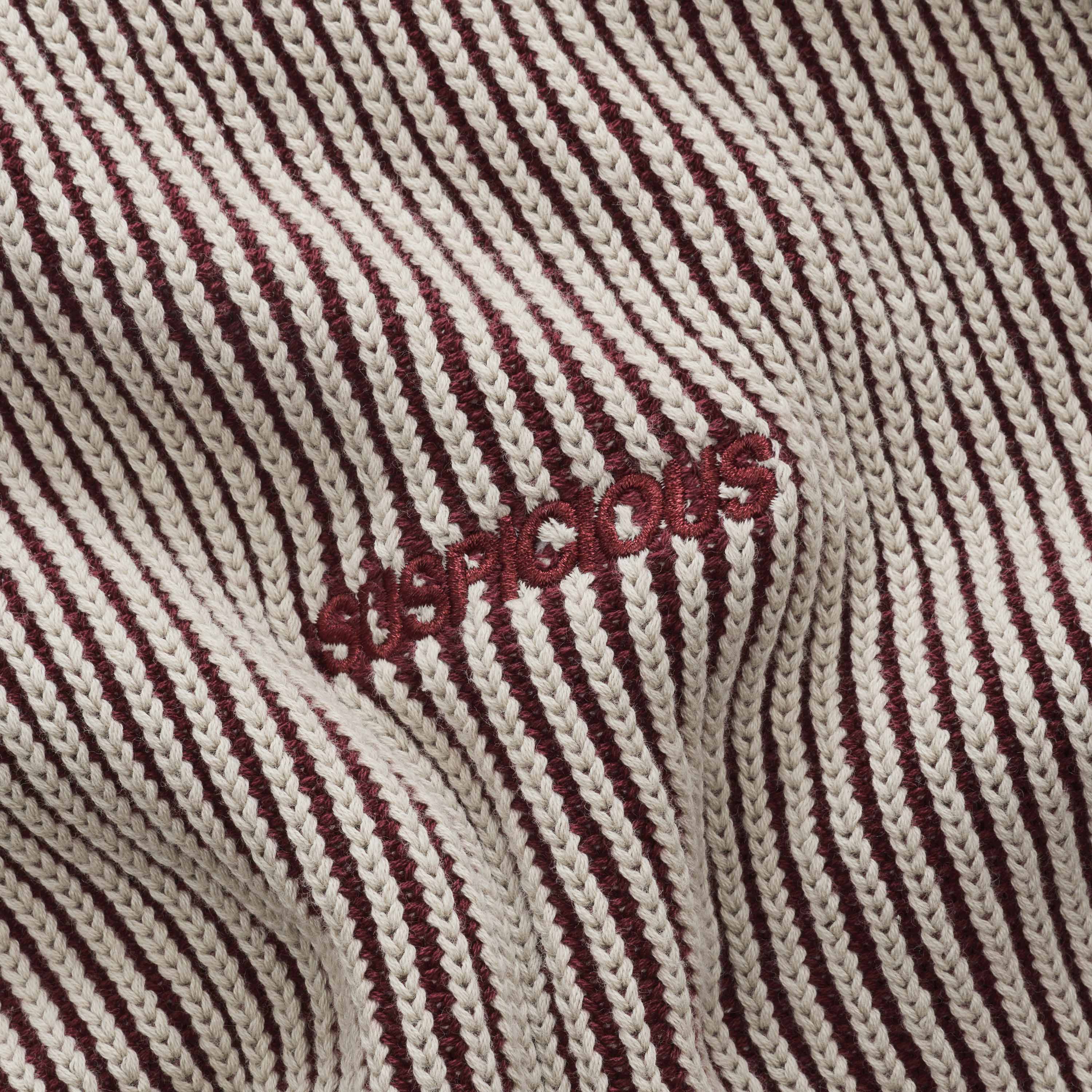 Leopard / Essentials Vintage Knitted Sweat - Burgundy - Image 5