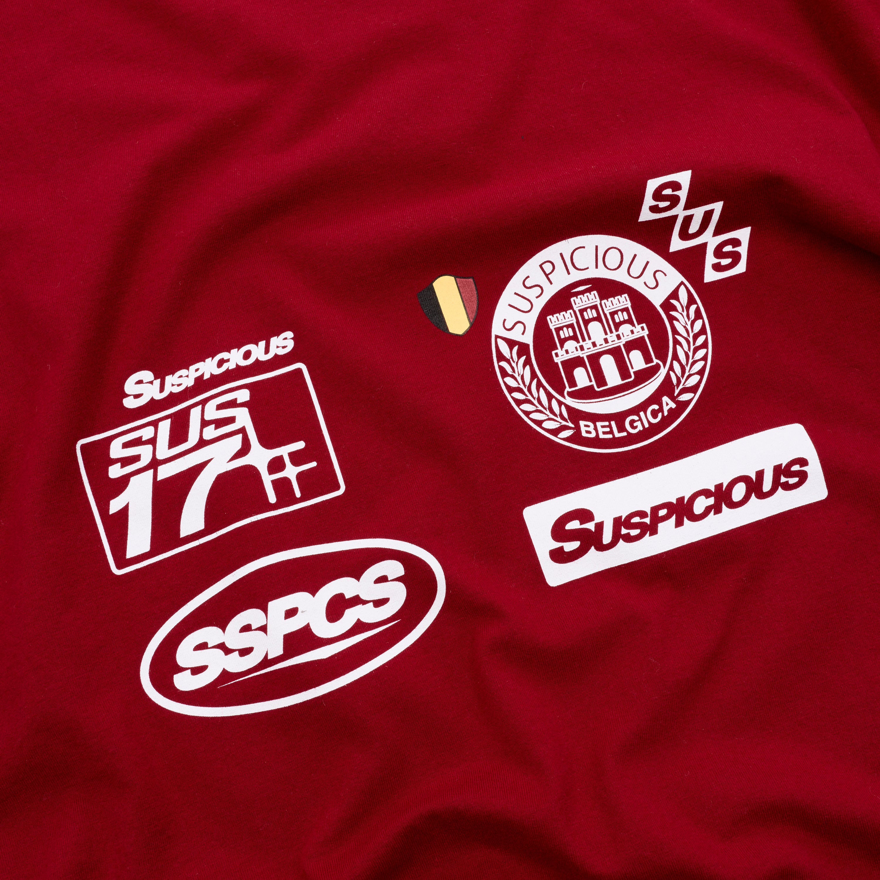 Off Season / Badge Line Up Longsleeve - Dark Red - Image 4