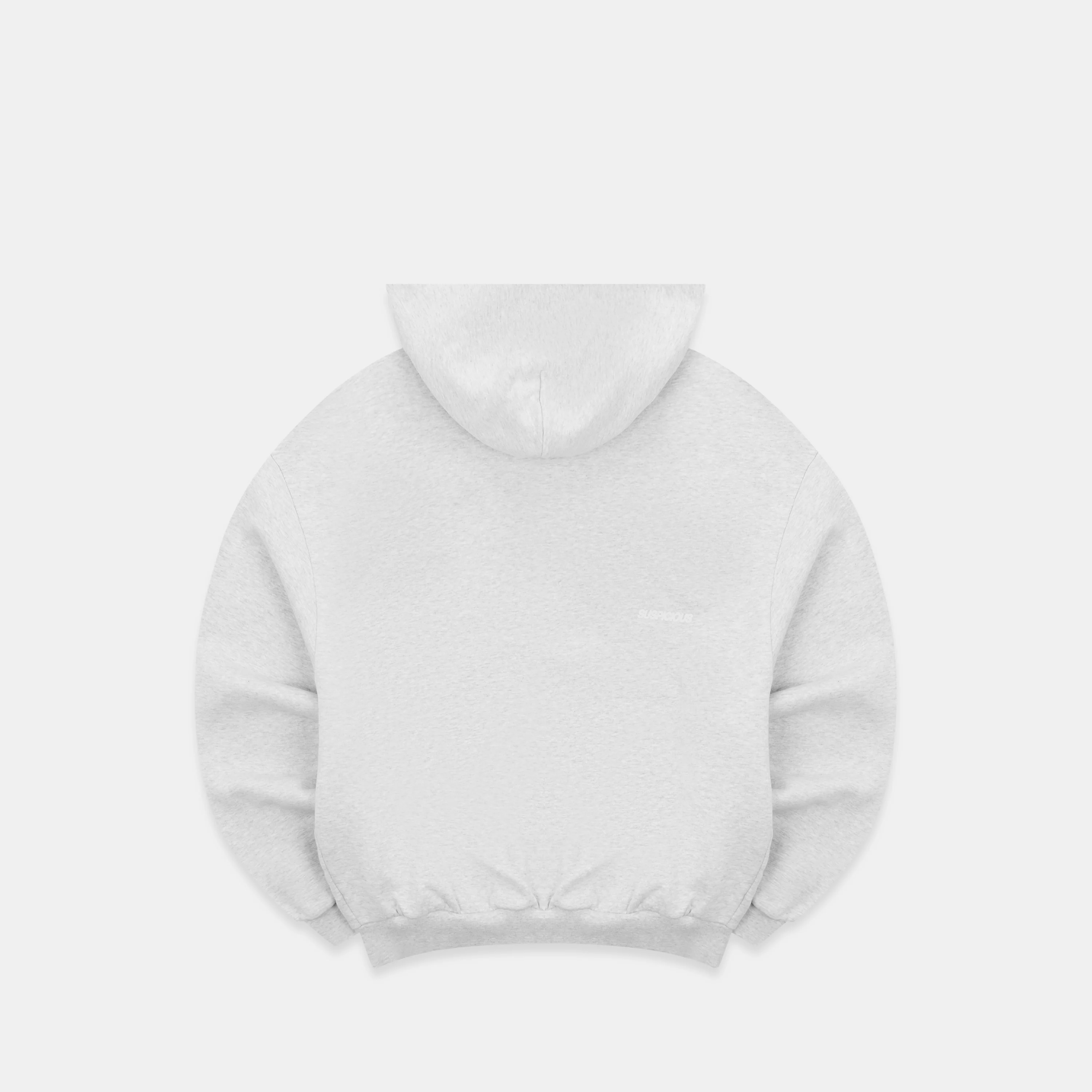 Off Season / Badge Line Up Zip-Up Hoodie - Ash - Image 10