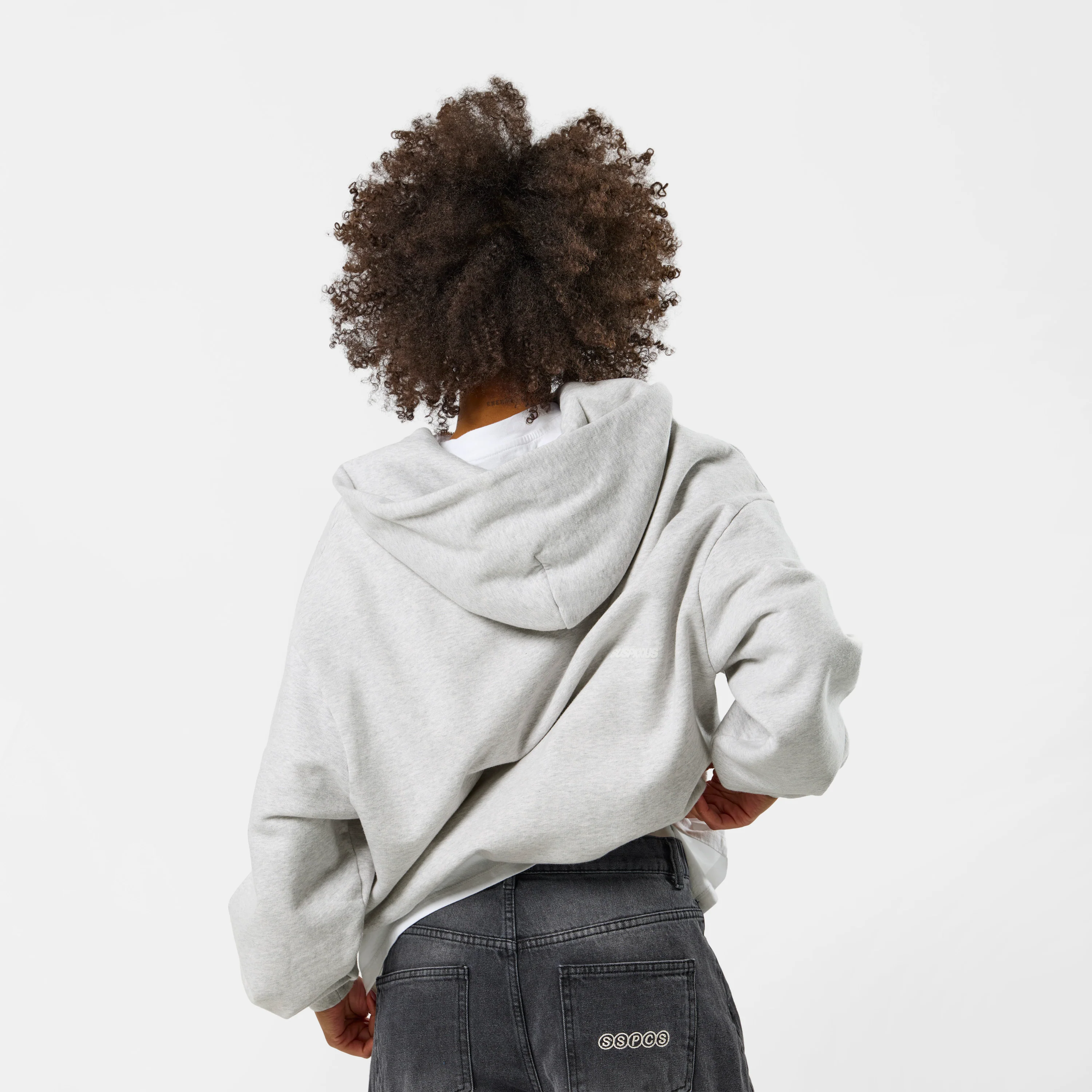 Off Season / Badge Line Up Zip-Up Hoodie - Ash - Image 9