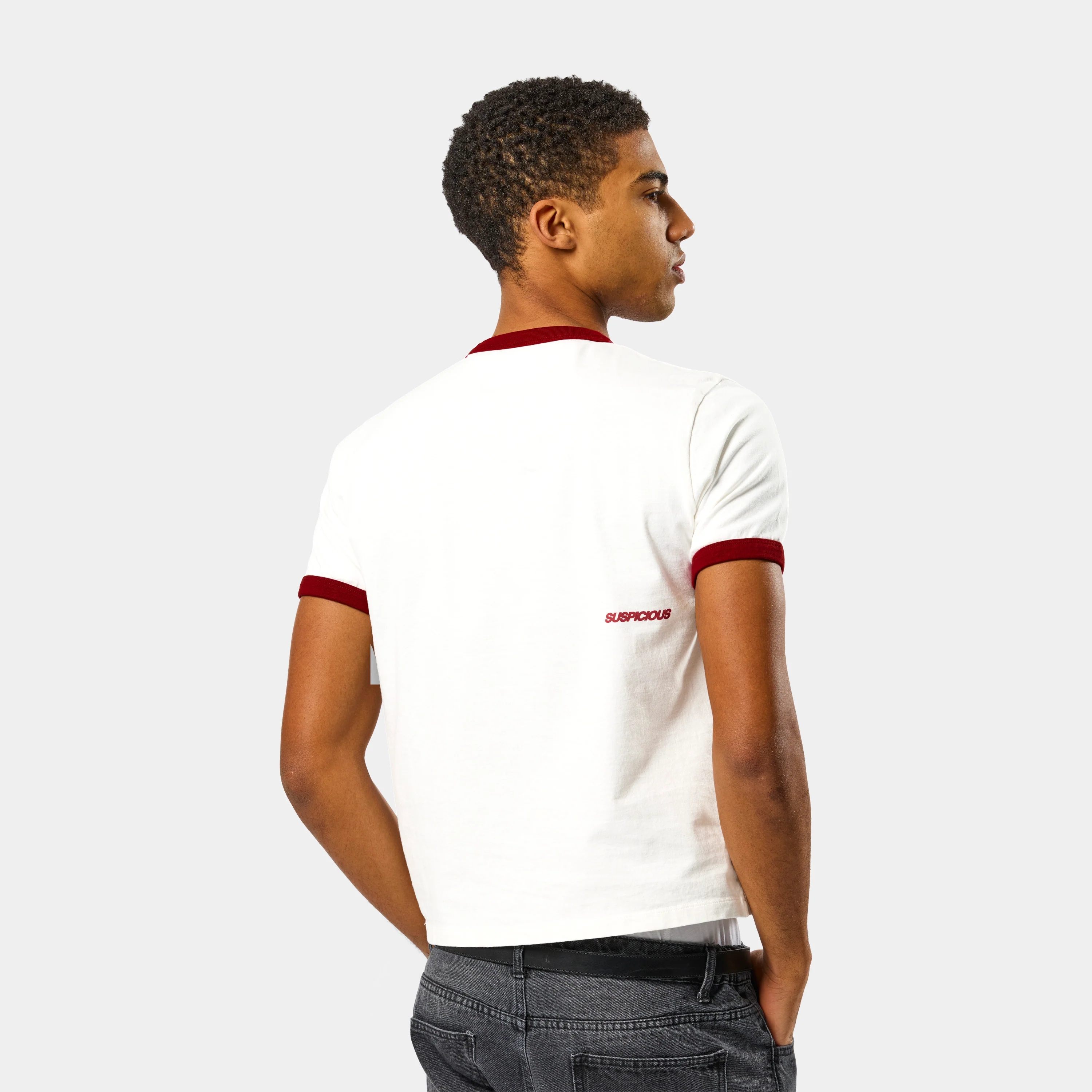 Off Season / Badge Ringer Tee - Red - Image 6