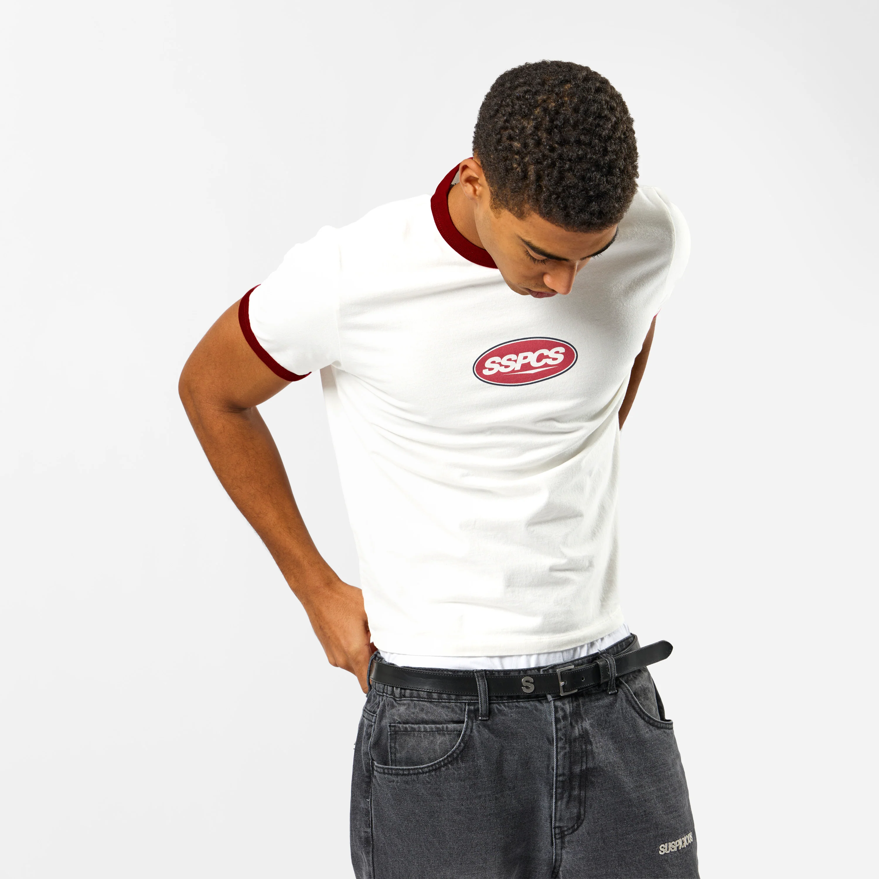 Off Season / Badge Ringer Tee - Red - Image 7