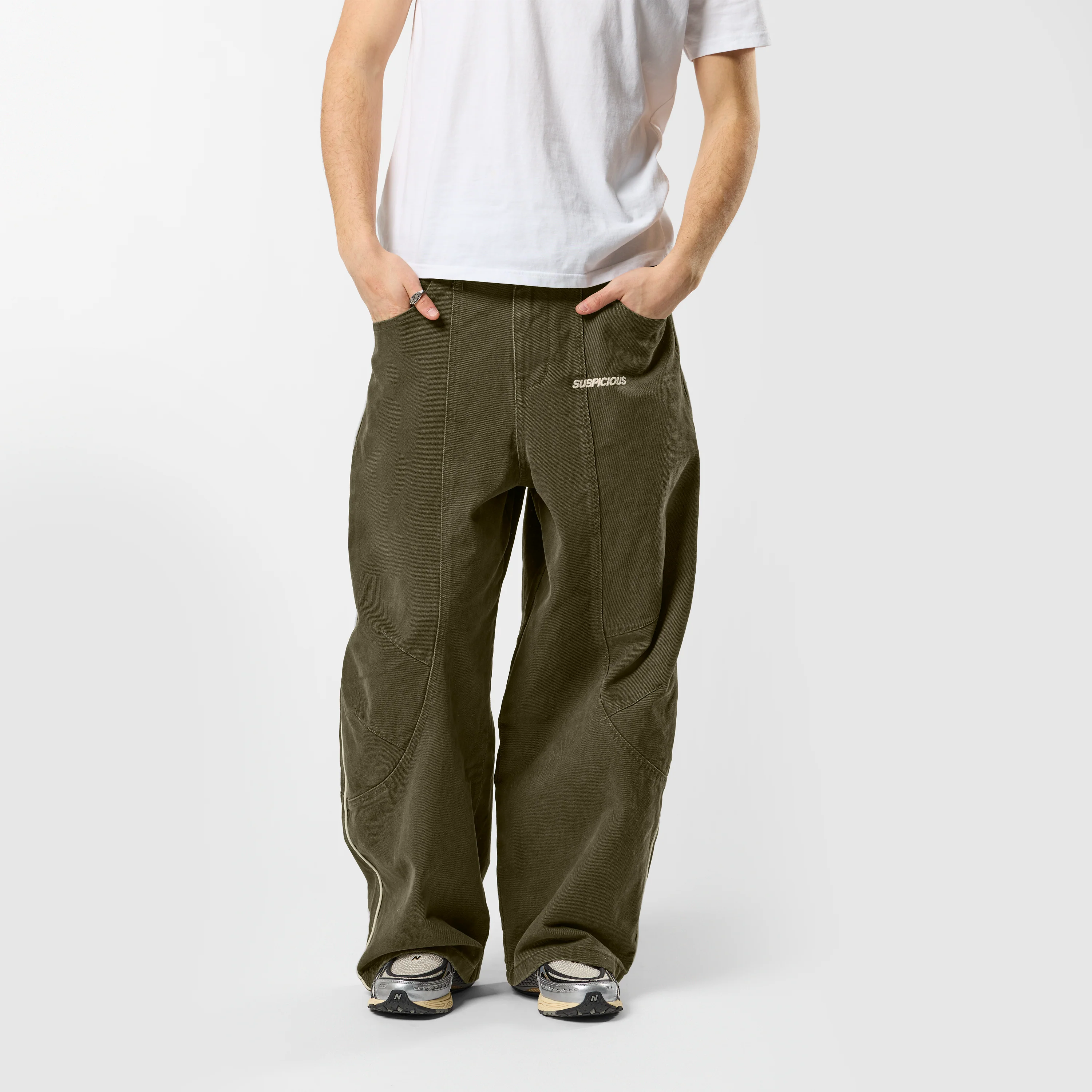Off Season / S Club Big Barrel Jeans - Dusty Green - Image 2