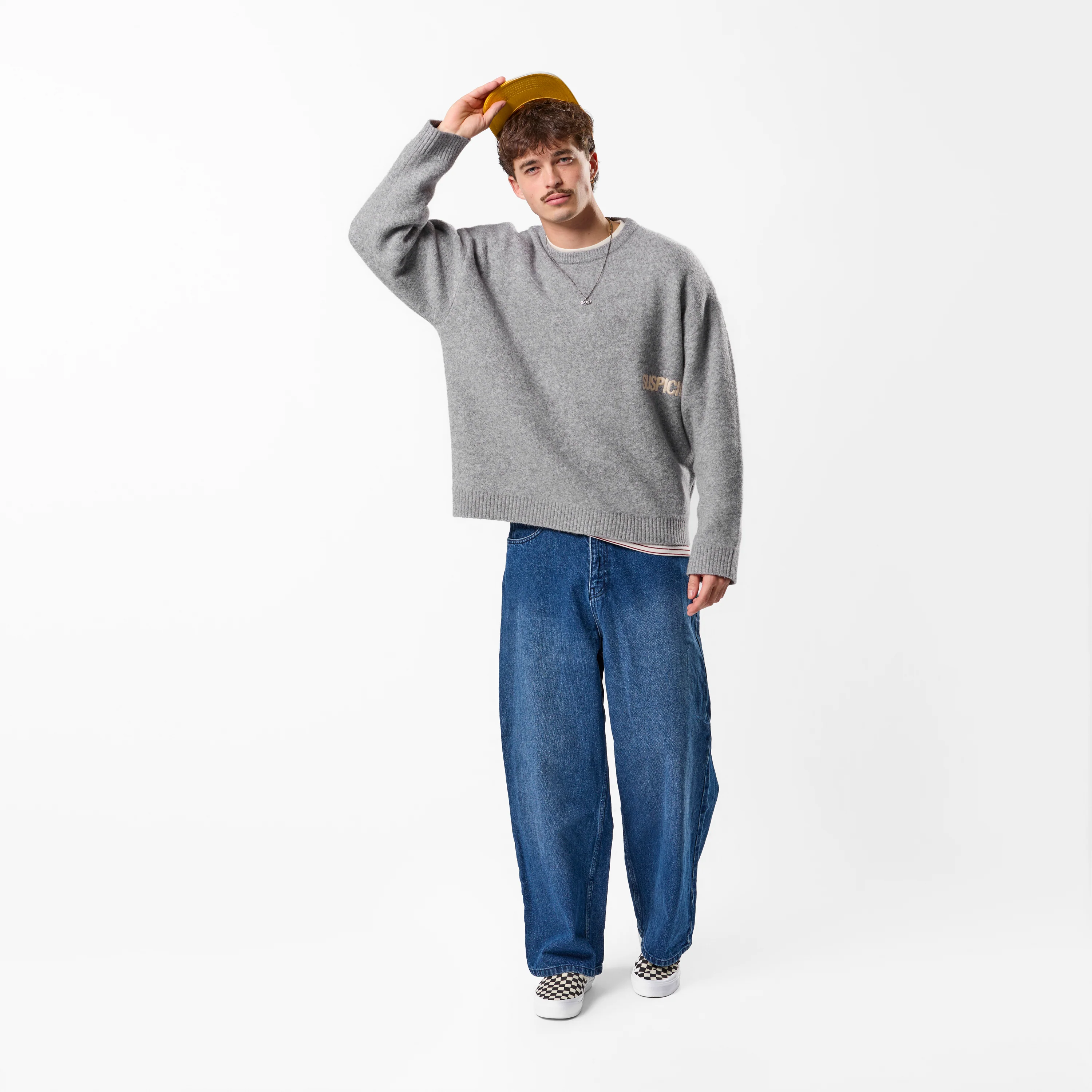 PL / Core Knitted Sweat - Heather Grey - Image 3