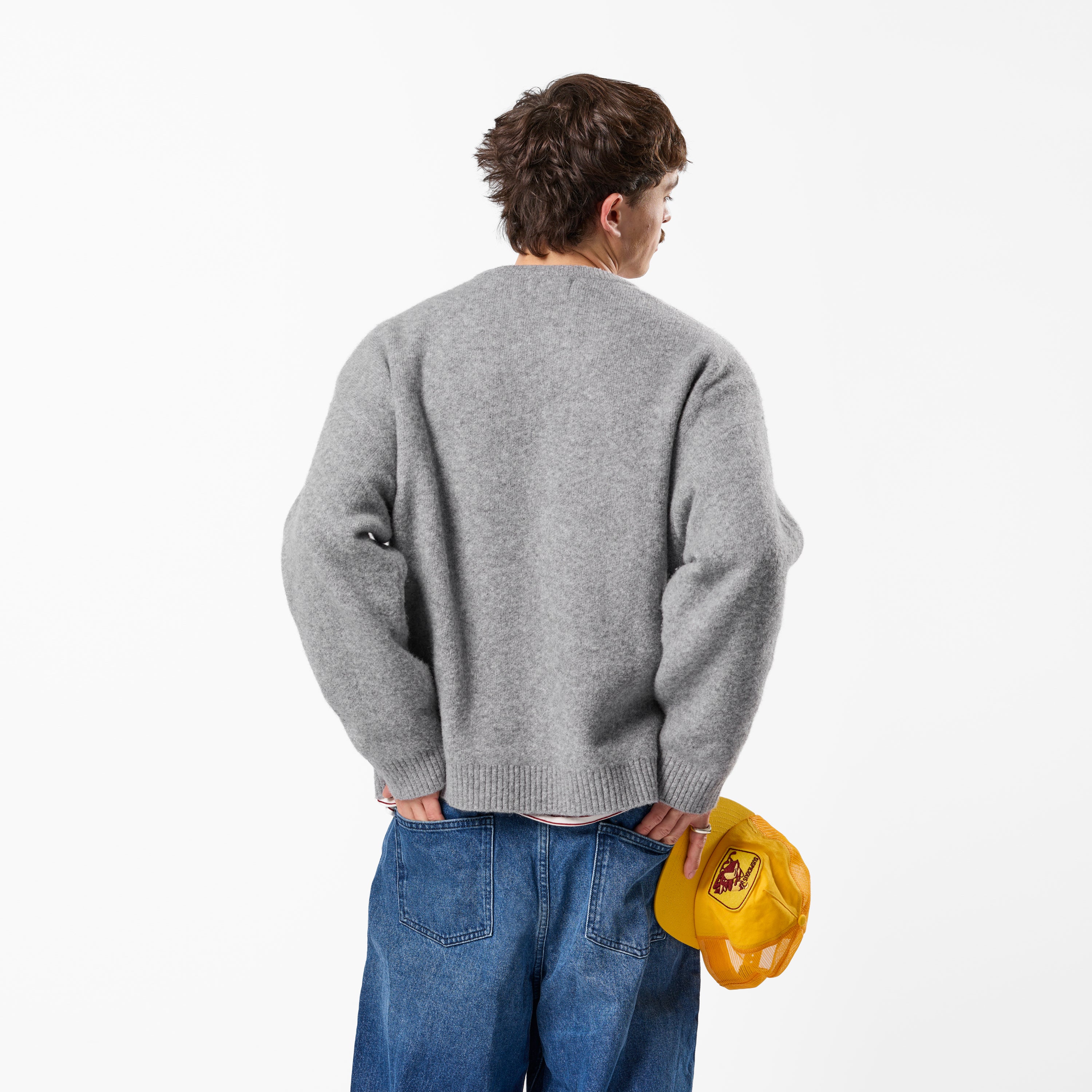 PL / Core Knitted Sweat - Heather Grey - Image 6