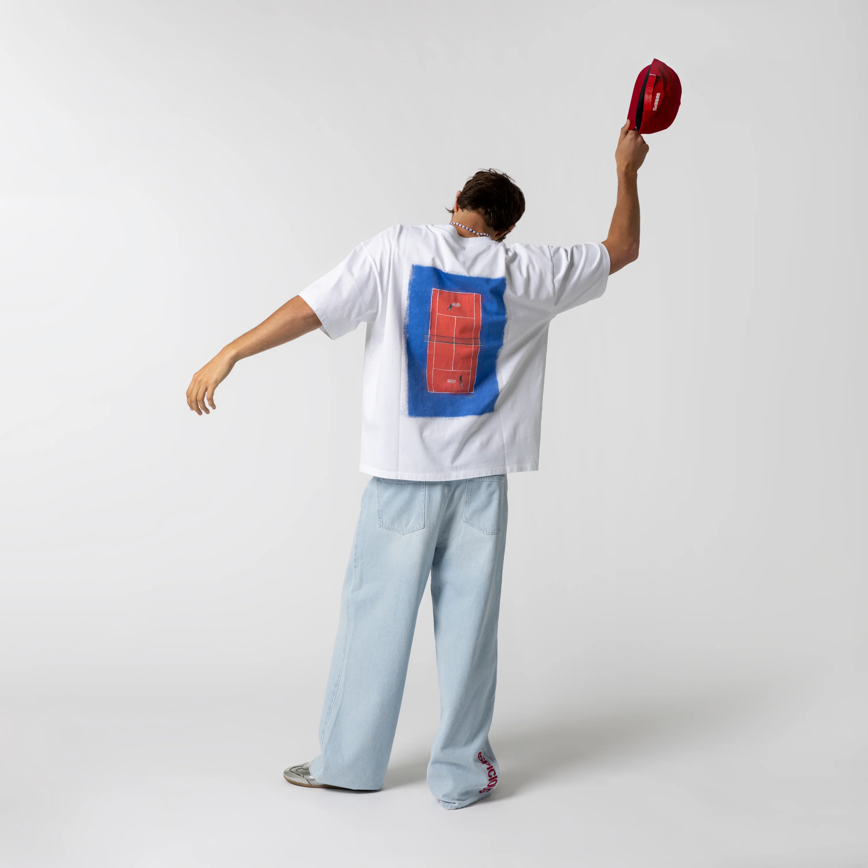 PL / Court Vision Tee - White - Image 7