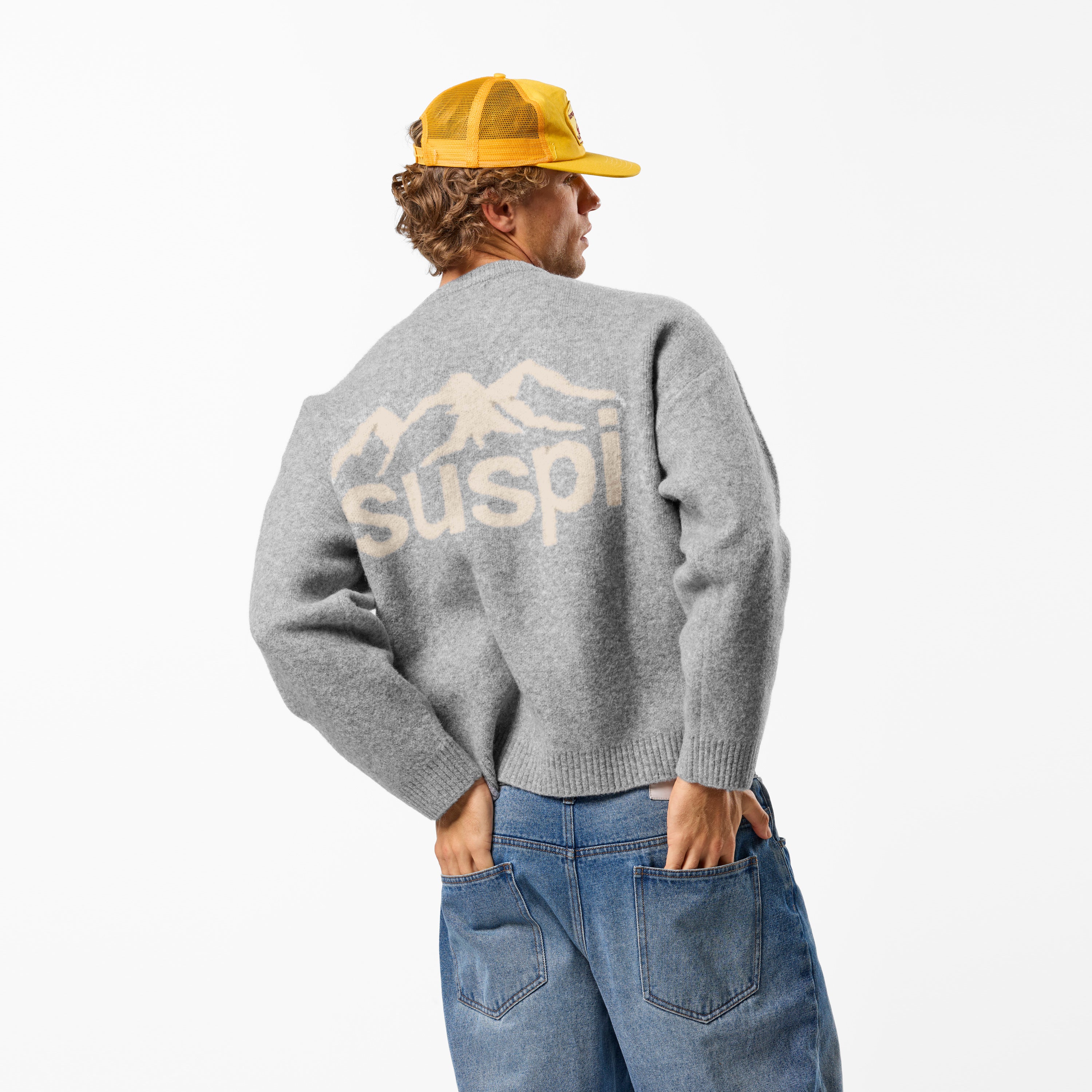 PL / Landscape Knitted Sweat - Heather Grey - Image 2