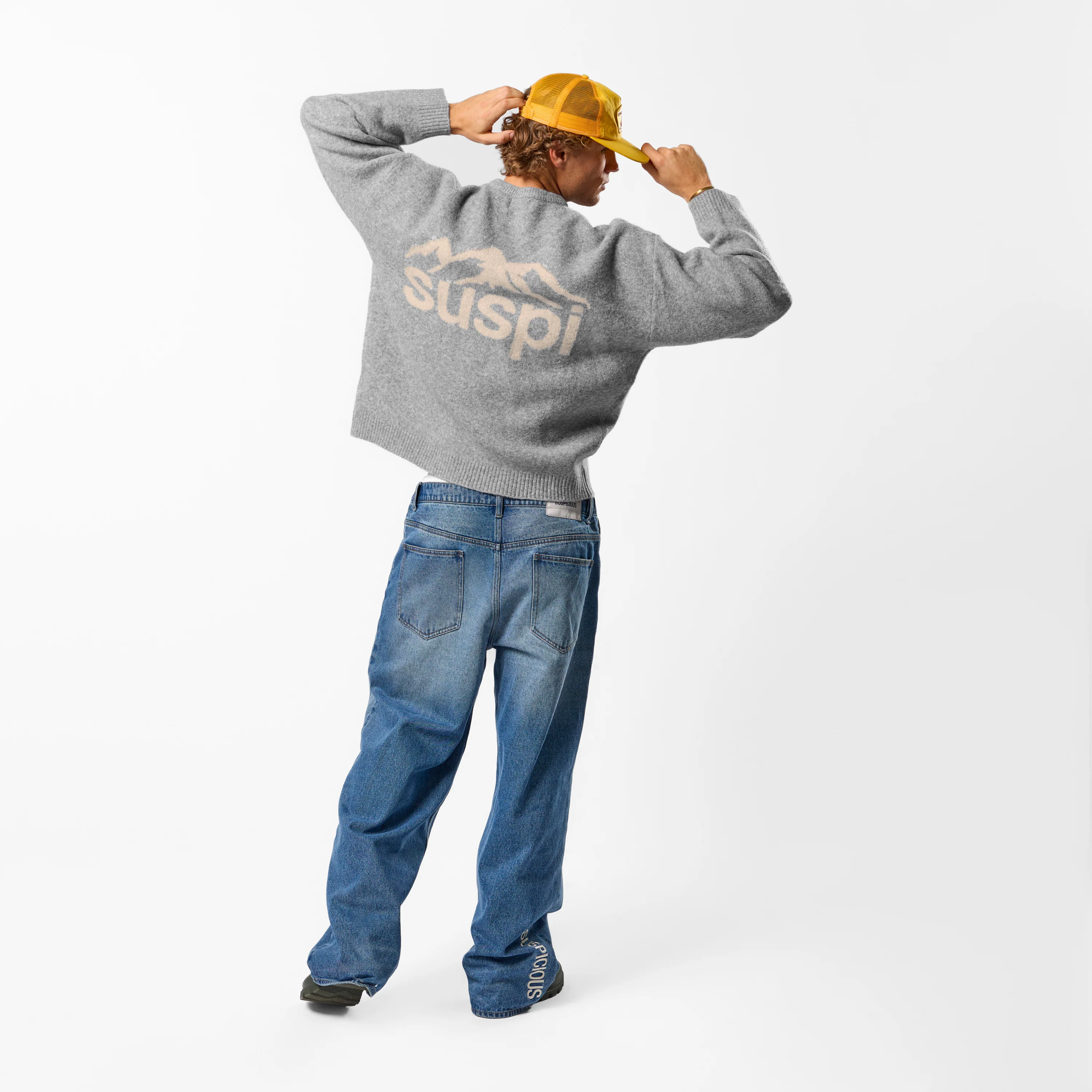 PL / Landscape Knitted Sweat - Heather Grey - Image 4