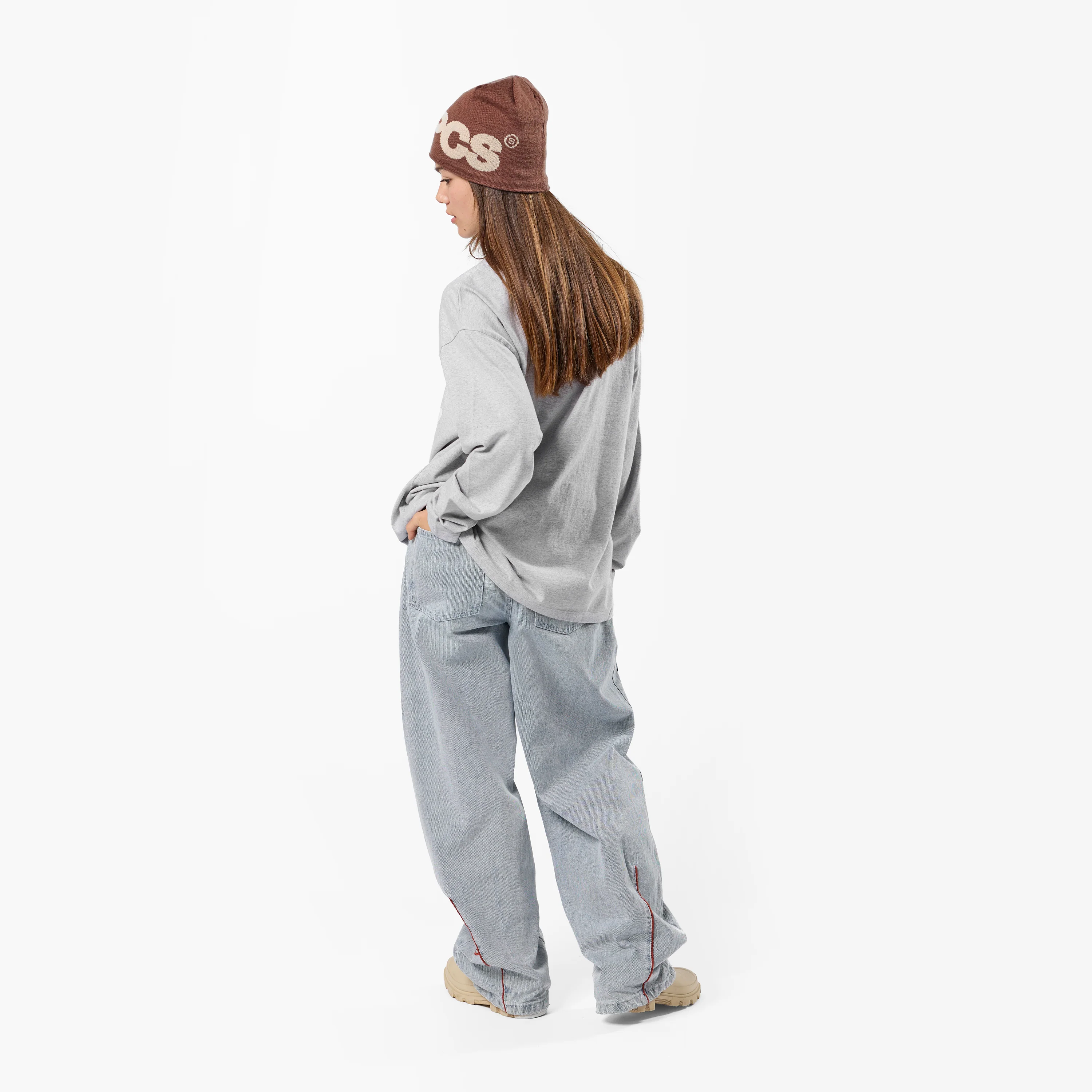 PL / Slanted Longsleeve - Neutral Heather - Image 4
