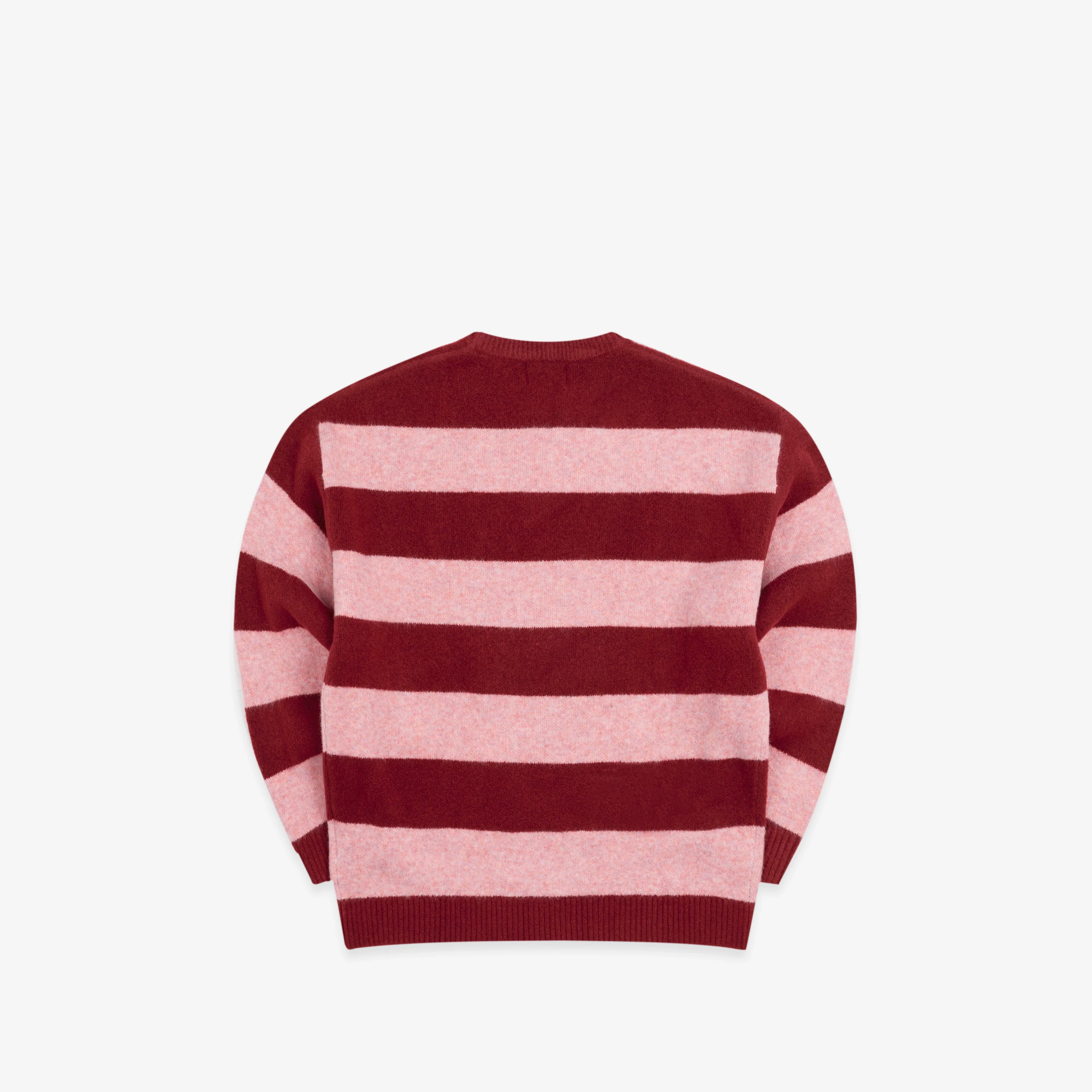PL / Striped Knitted Sweat - Red - Image 9